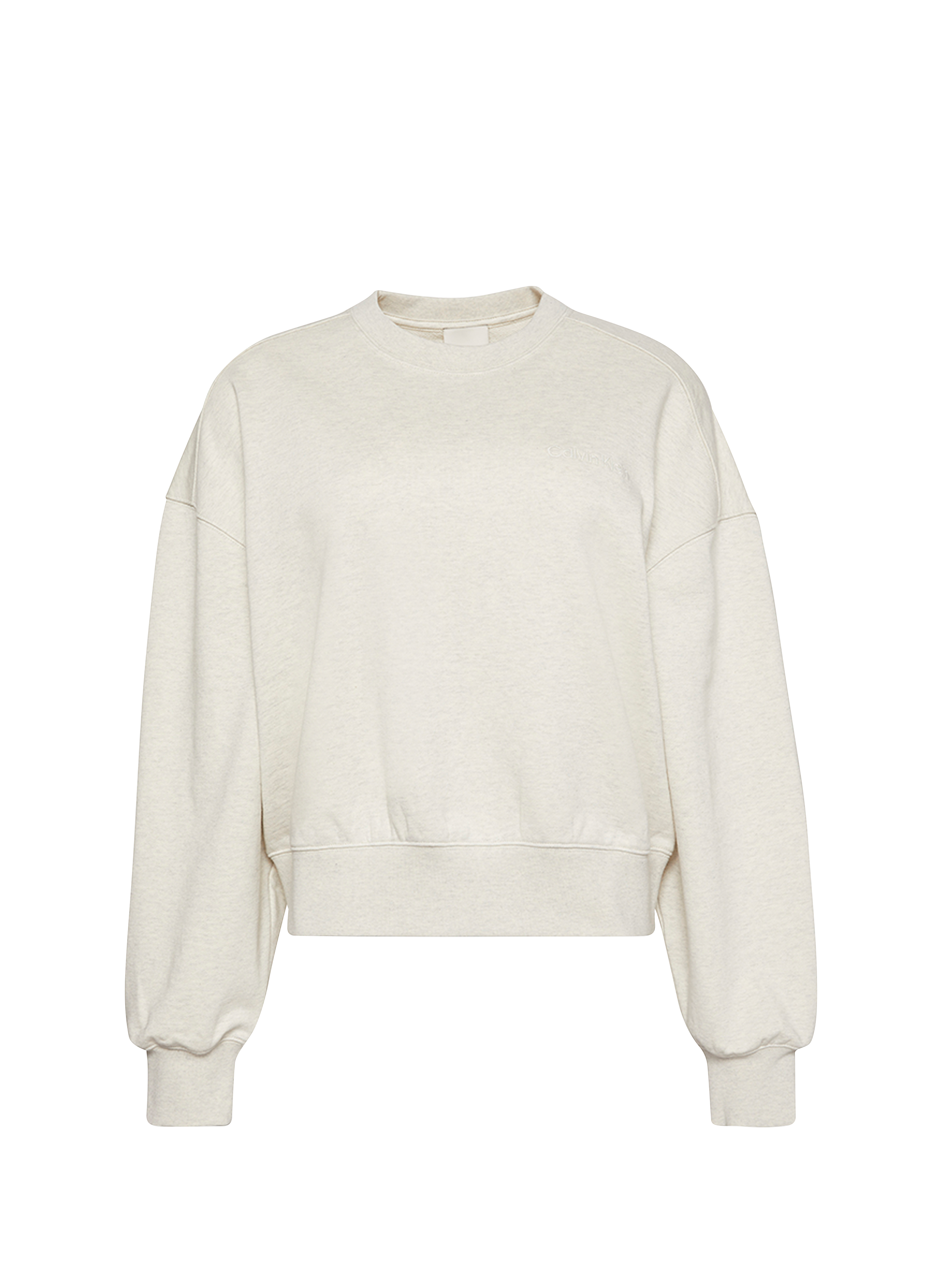 Pull en coton mélangé CALVIN KLEIN Blanc