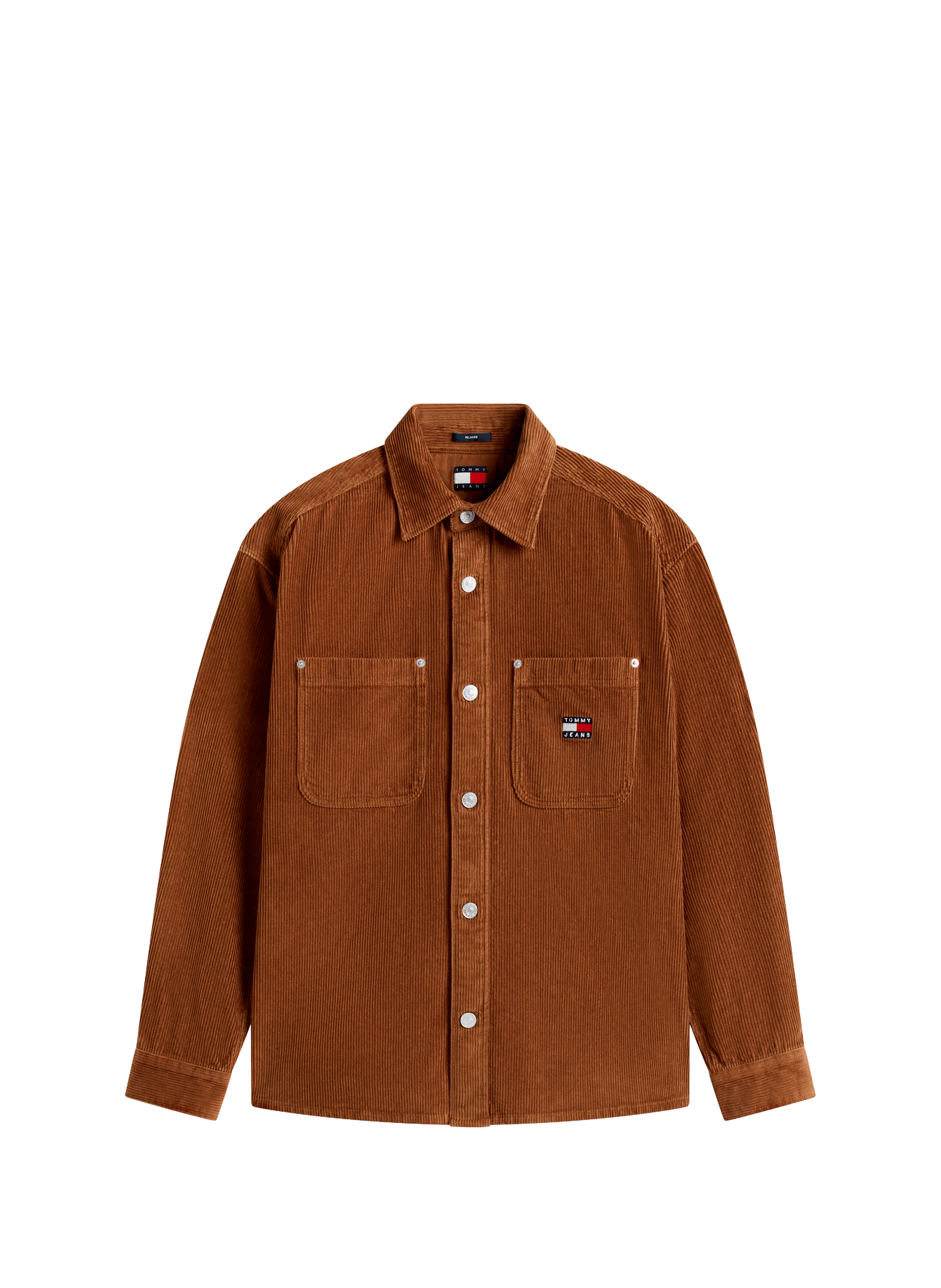 TOMMY HILFIGER Cotton corduroy shirt Brown