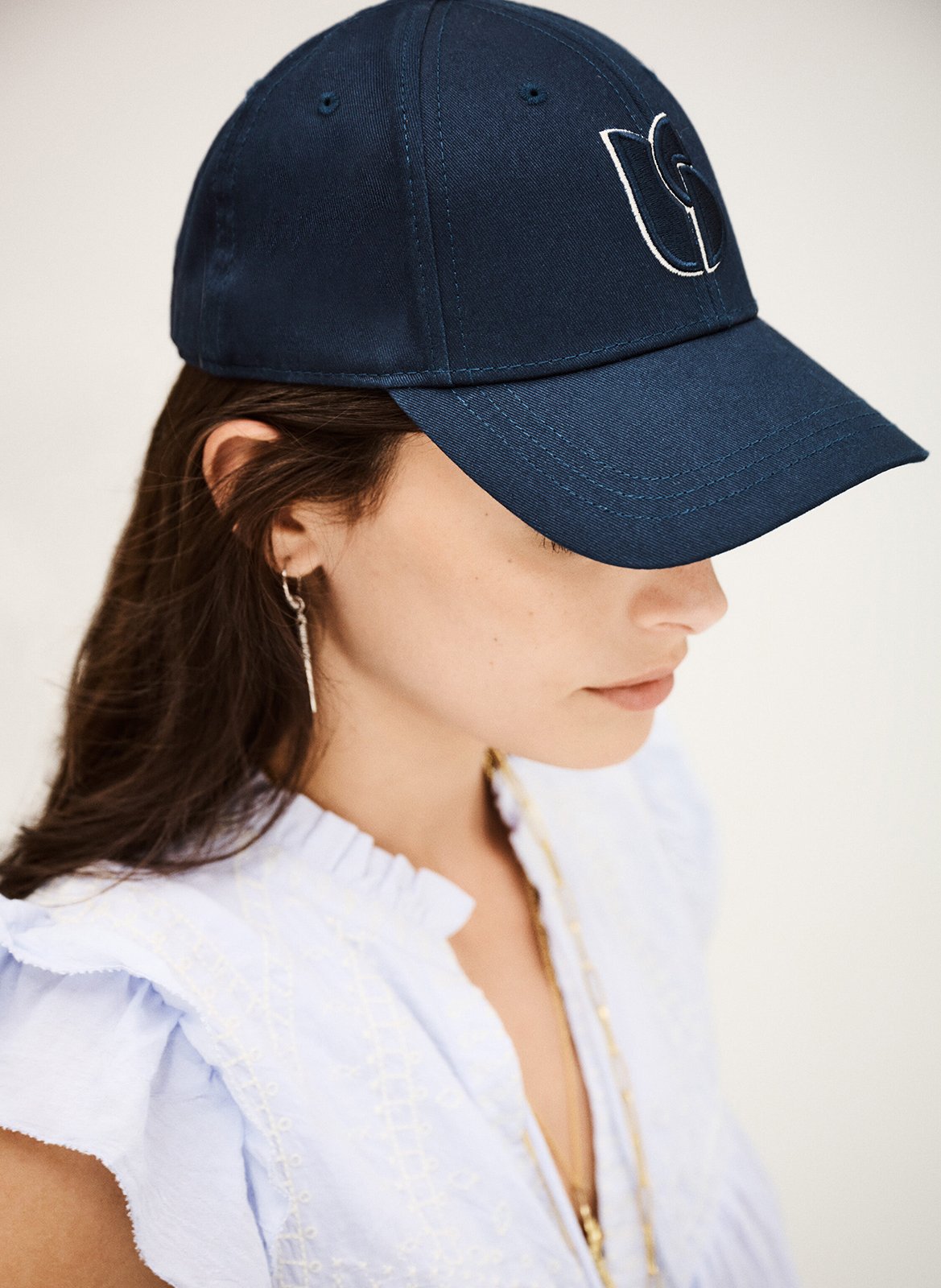 Casquette en coton heloa BA&SH Bleu