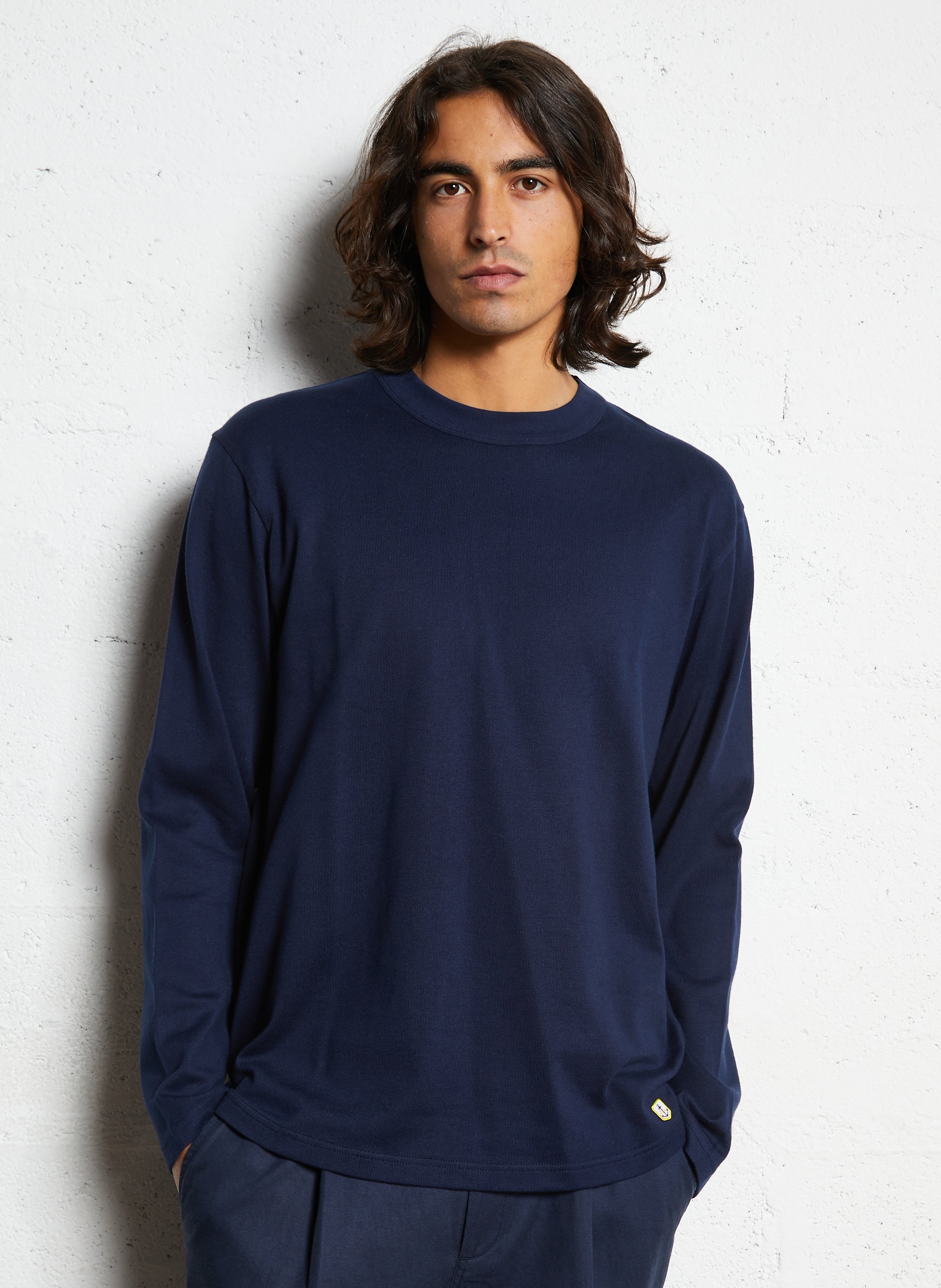 Tee-shirt droit col rond en coton heritage ARMOR-LUX Bleu