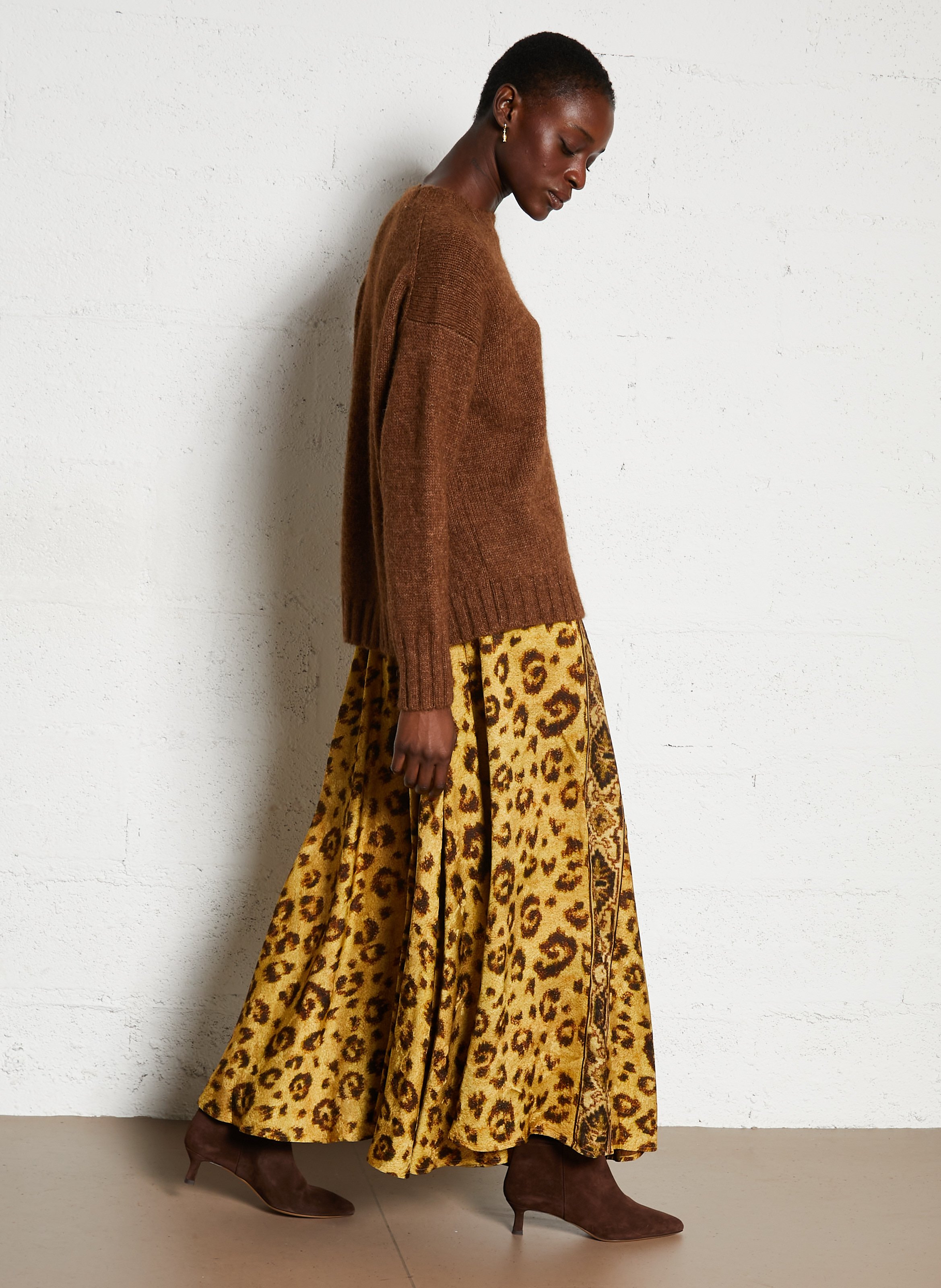 Bottes en cuir velours n°431 RIVECOUR Noir