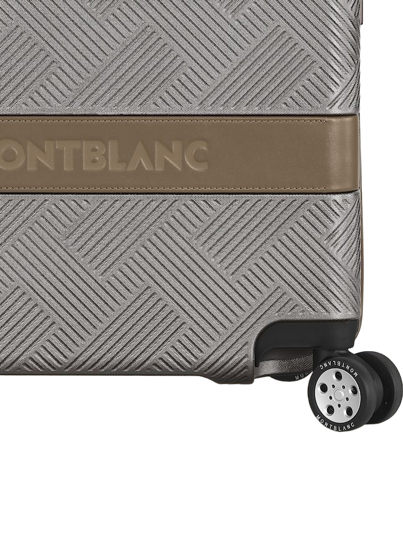 Valise à motif en polycarbonate MONTBLANC Argent