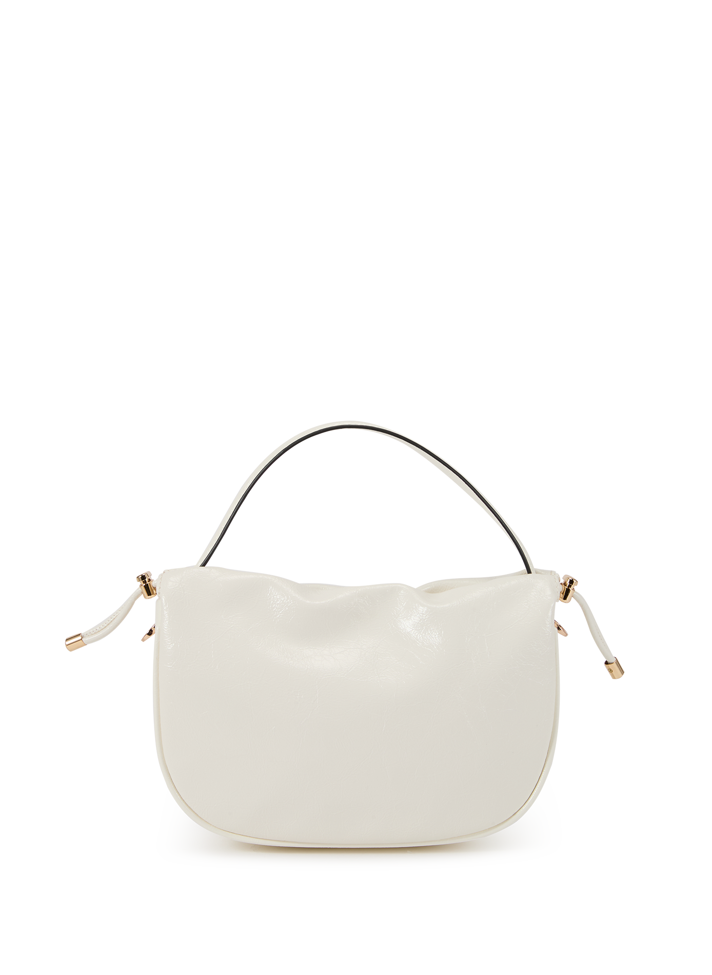 Small solid color handbag  Ecru