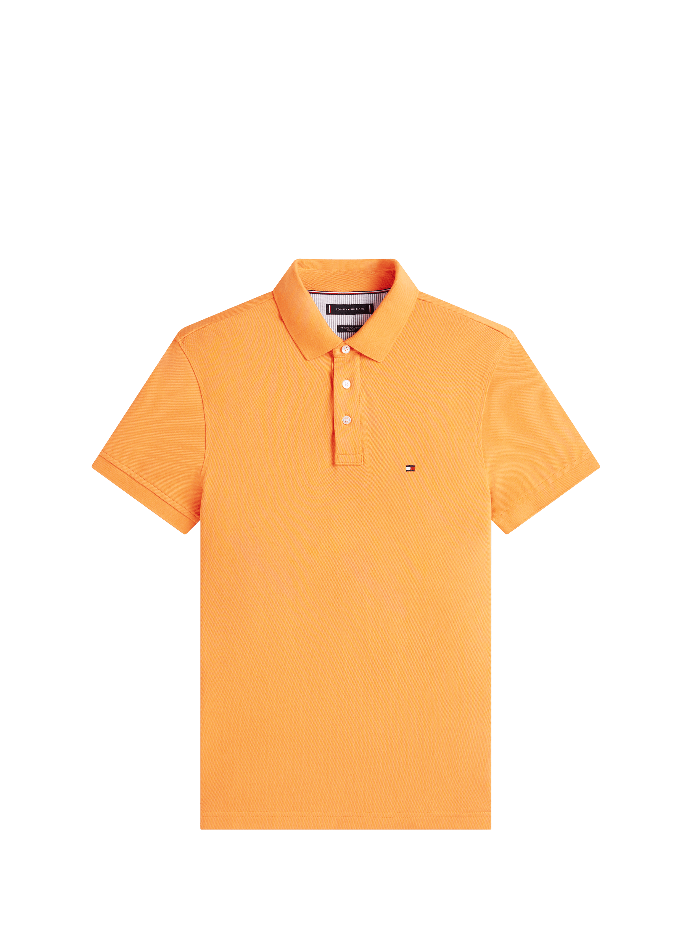 Cotton piqué polo shirt  Orange tulip