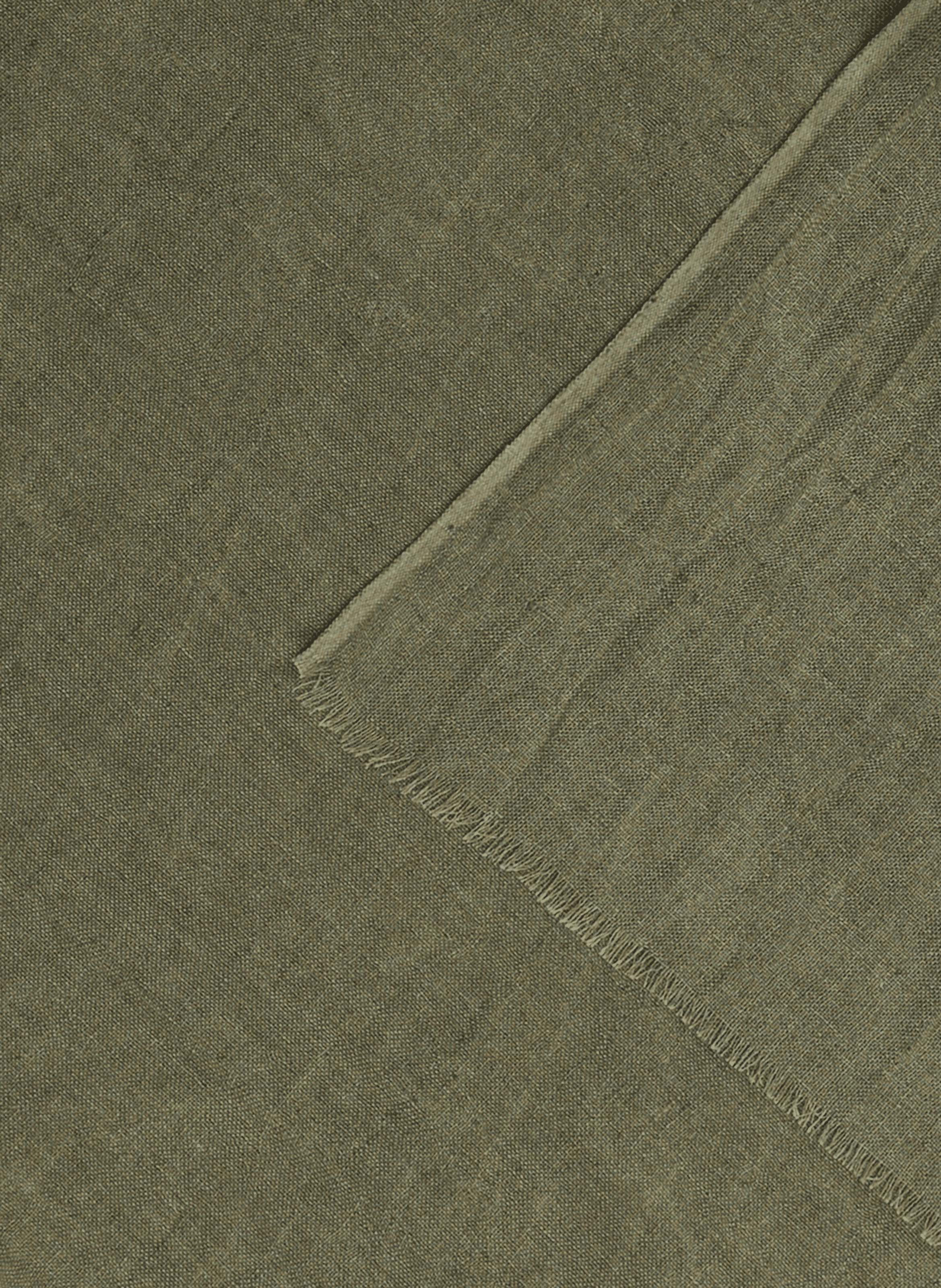 Echarpe Heaton en lin et coton LAFAURIE Kaki