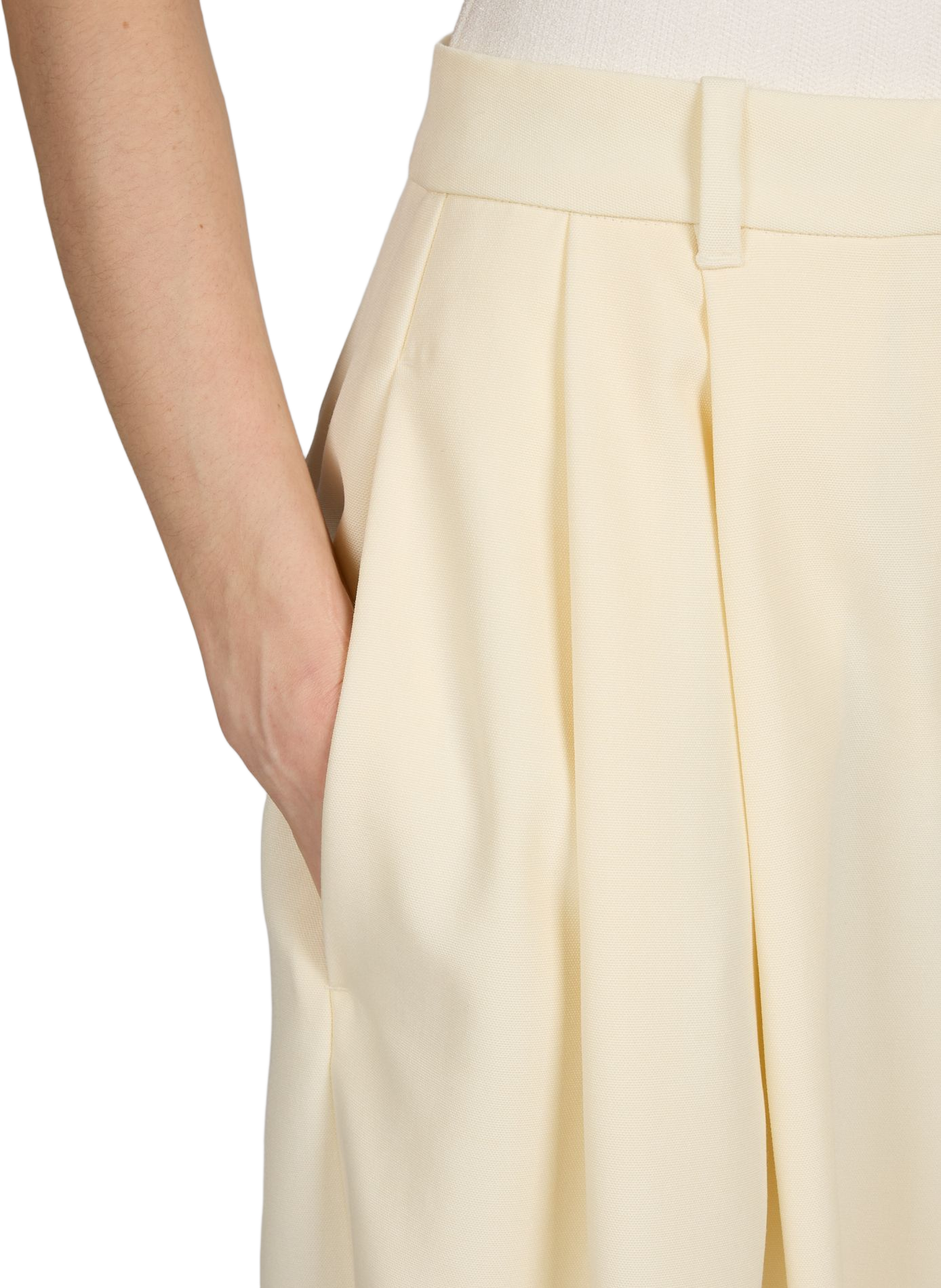 Le pantalon d'Homme ample en laine vierge JACQUEMUS Blanc