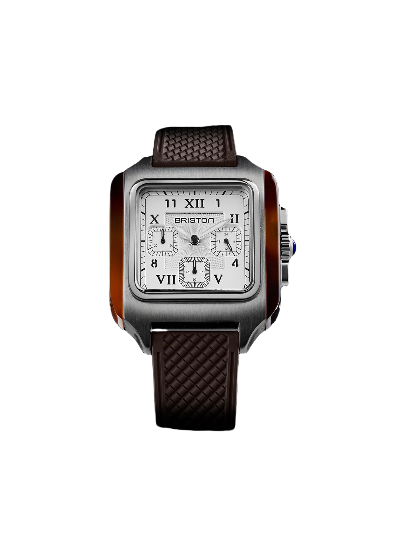 Montre quartz Streamliner Kennedy en caoutchouc BRISTON Blanc