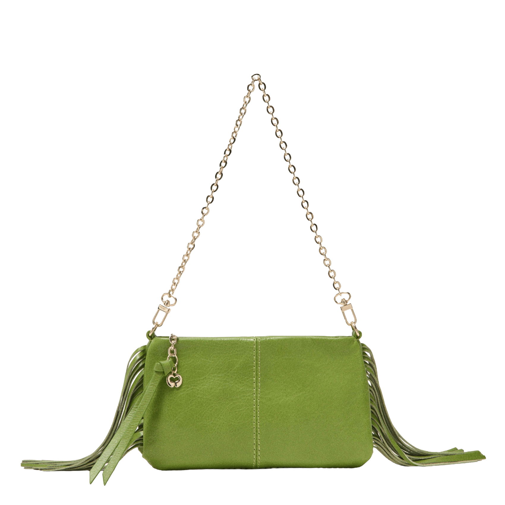 Sac baguette en cuir miss m pouch MAJE Vert