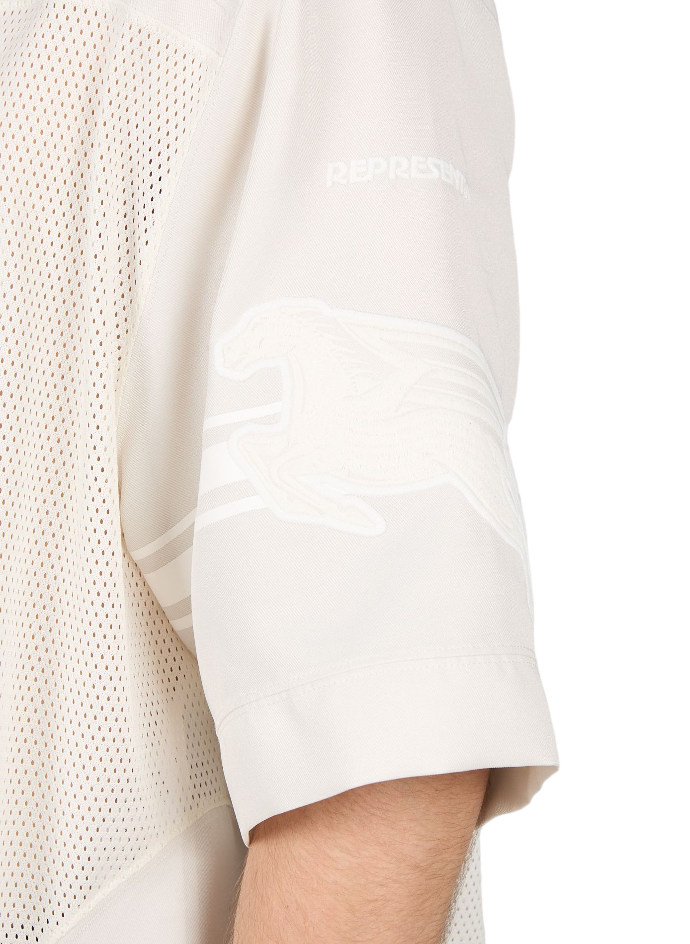 Doorschijnende sporttop REPRESENT Wit