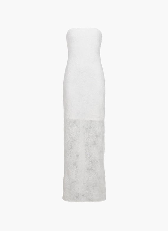 Sleeveless floral bodycon dress White Rotate - Women | Printemps.com Sleeveless floral bodycon dress White Rotate - Women | Printemps.com