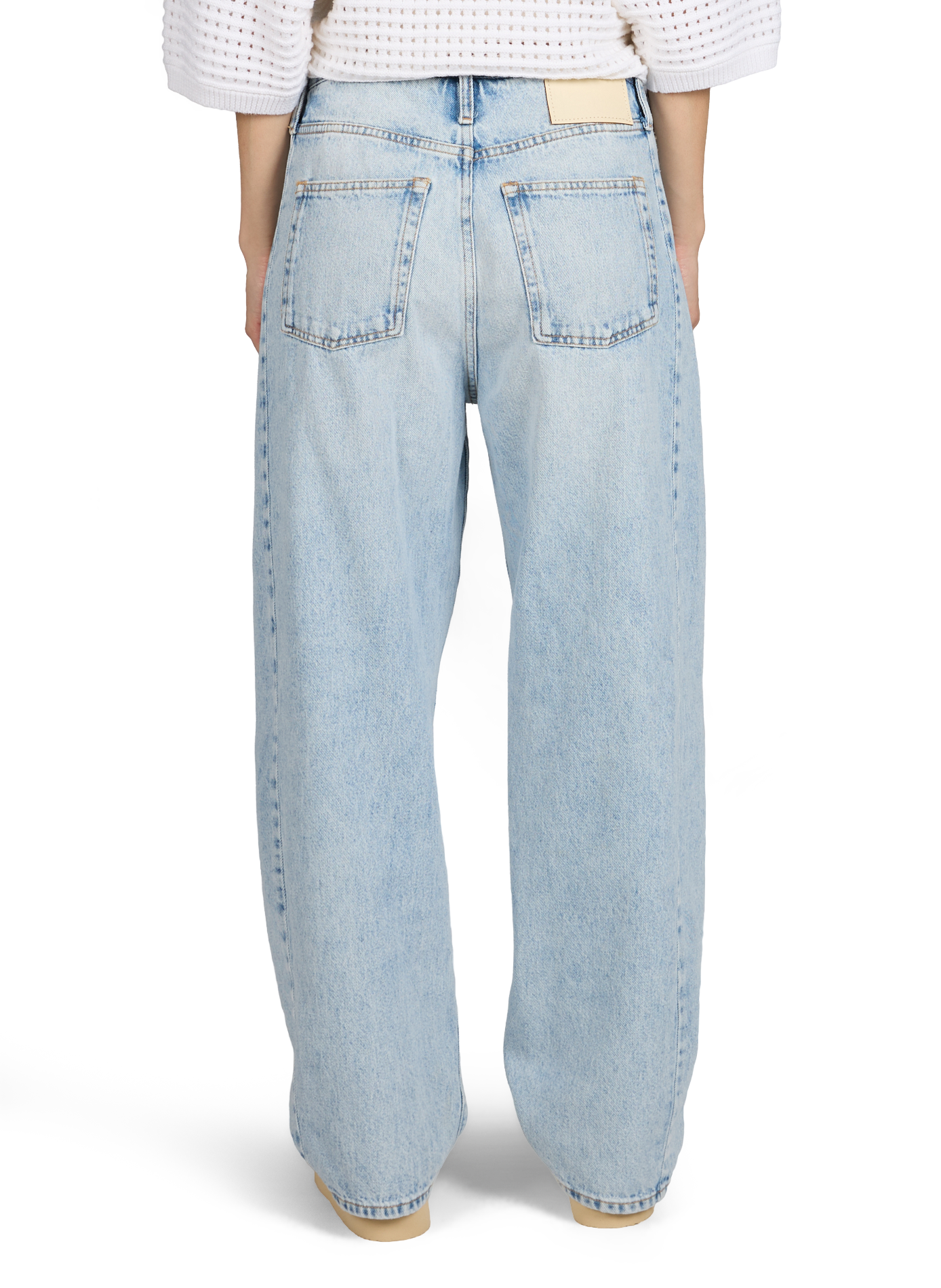 Loose-fitting cotton blend jeans N55 BELLEROSE Blue