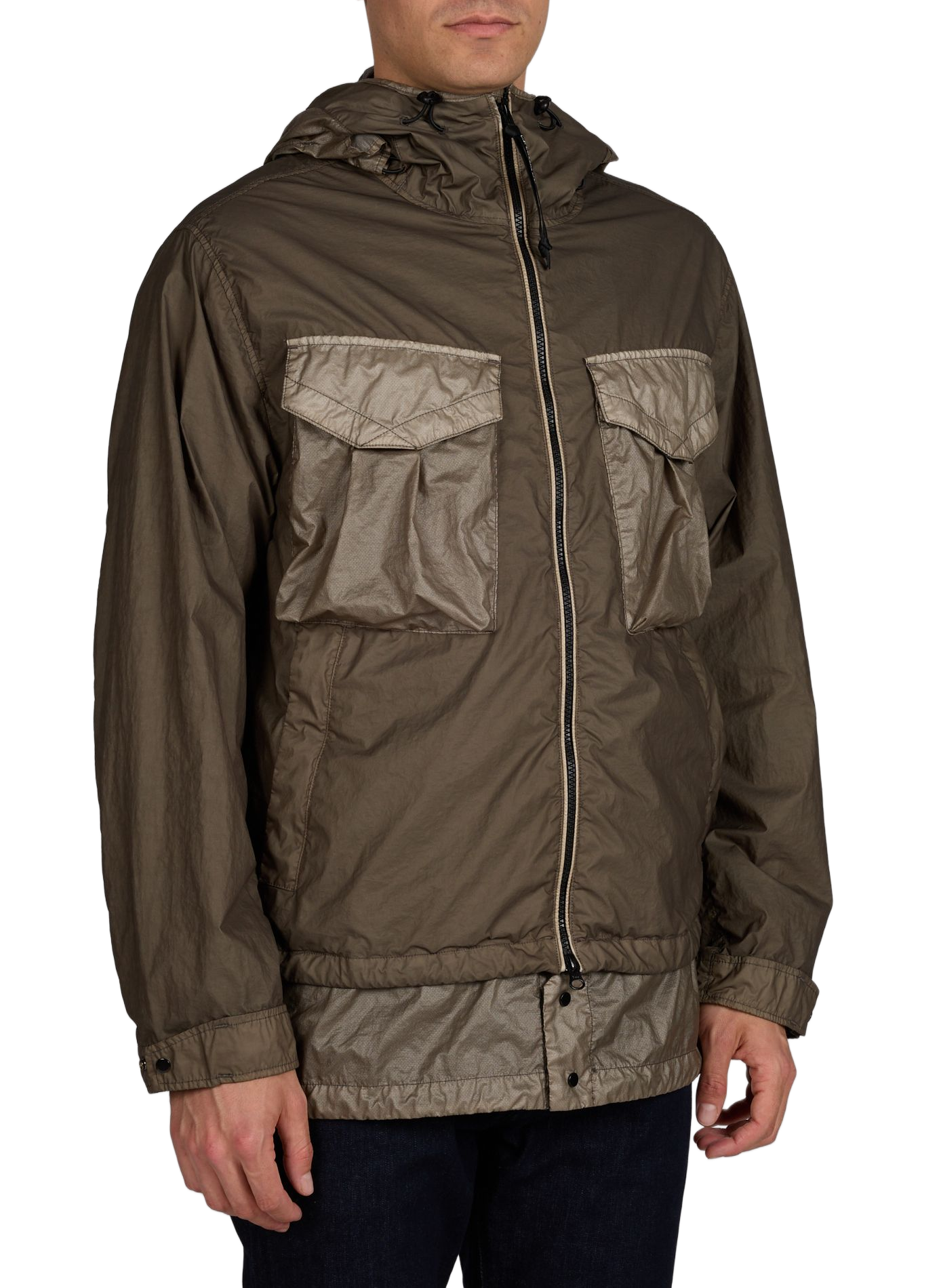 Veste Bi-TM Mixed Goggle à capuche CP COMPANY Gris