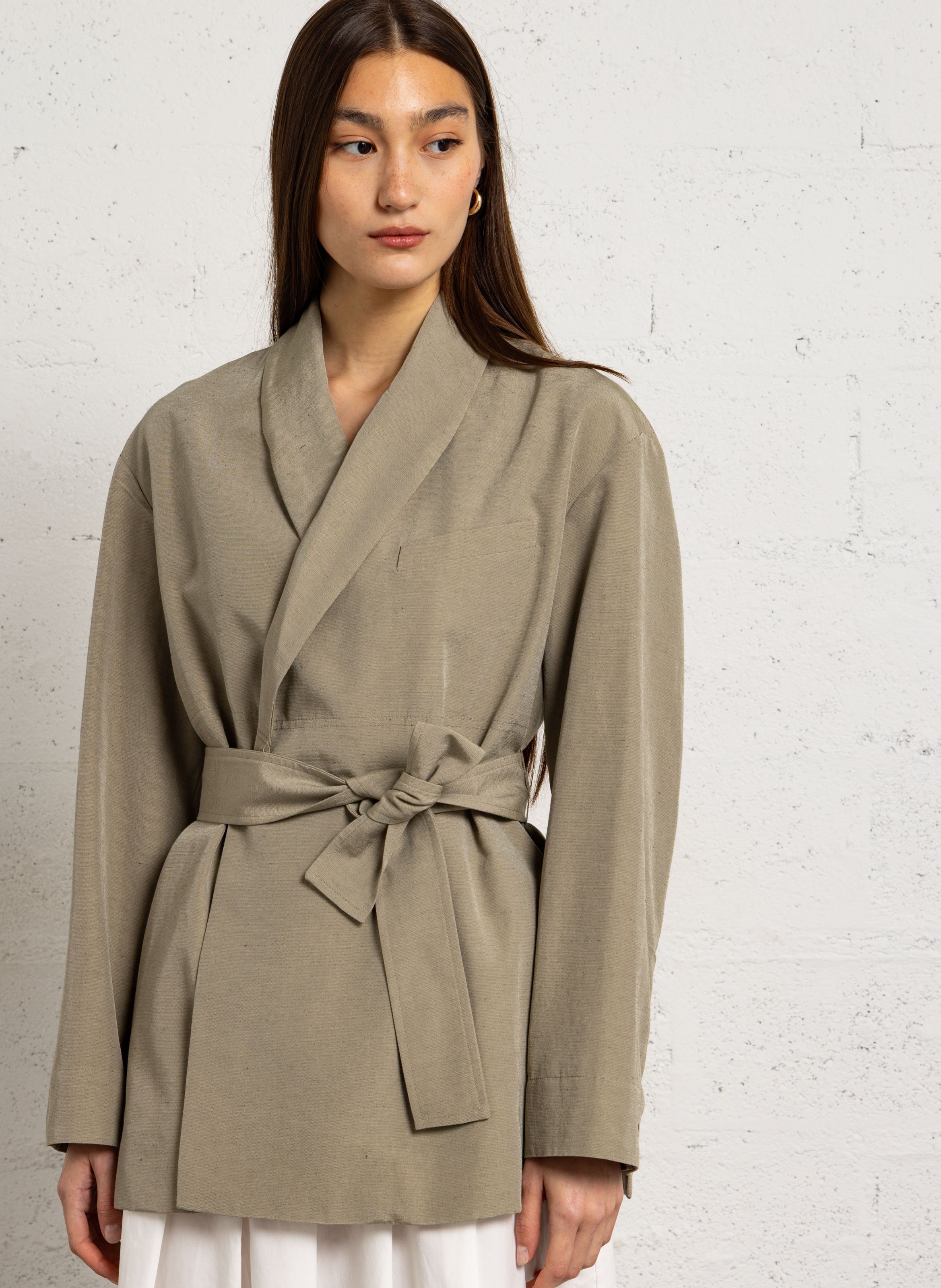 Veste ceinturée ajustée come SOEUR Vert