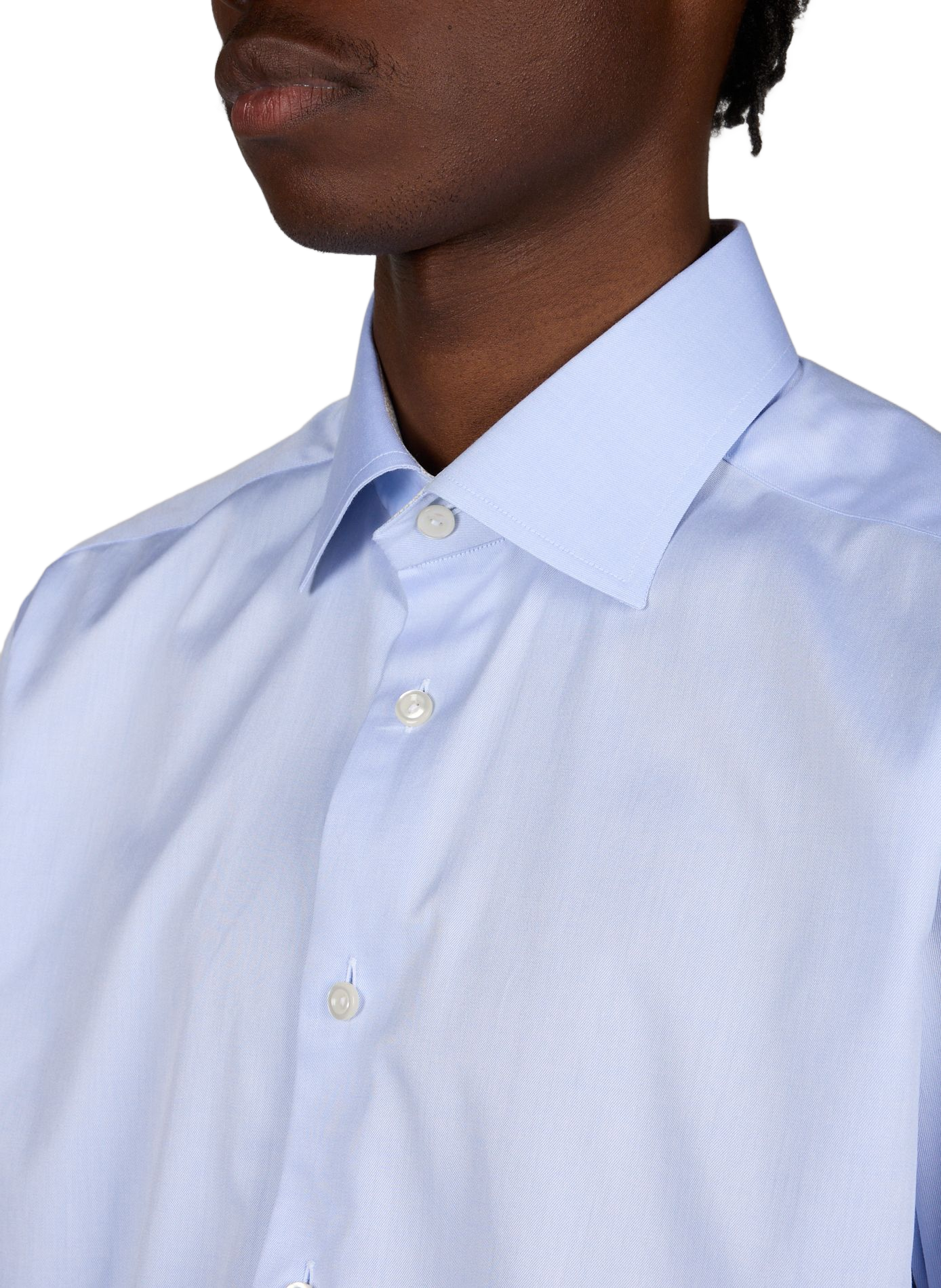 Chemise slim en coton ETON Bleu