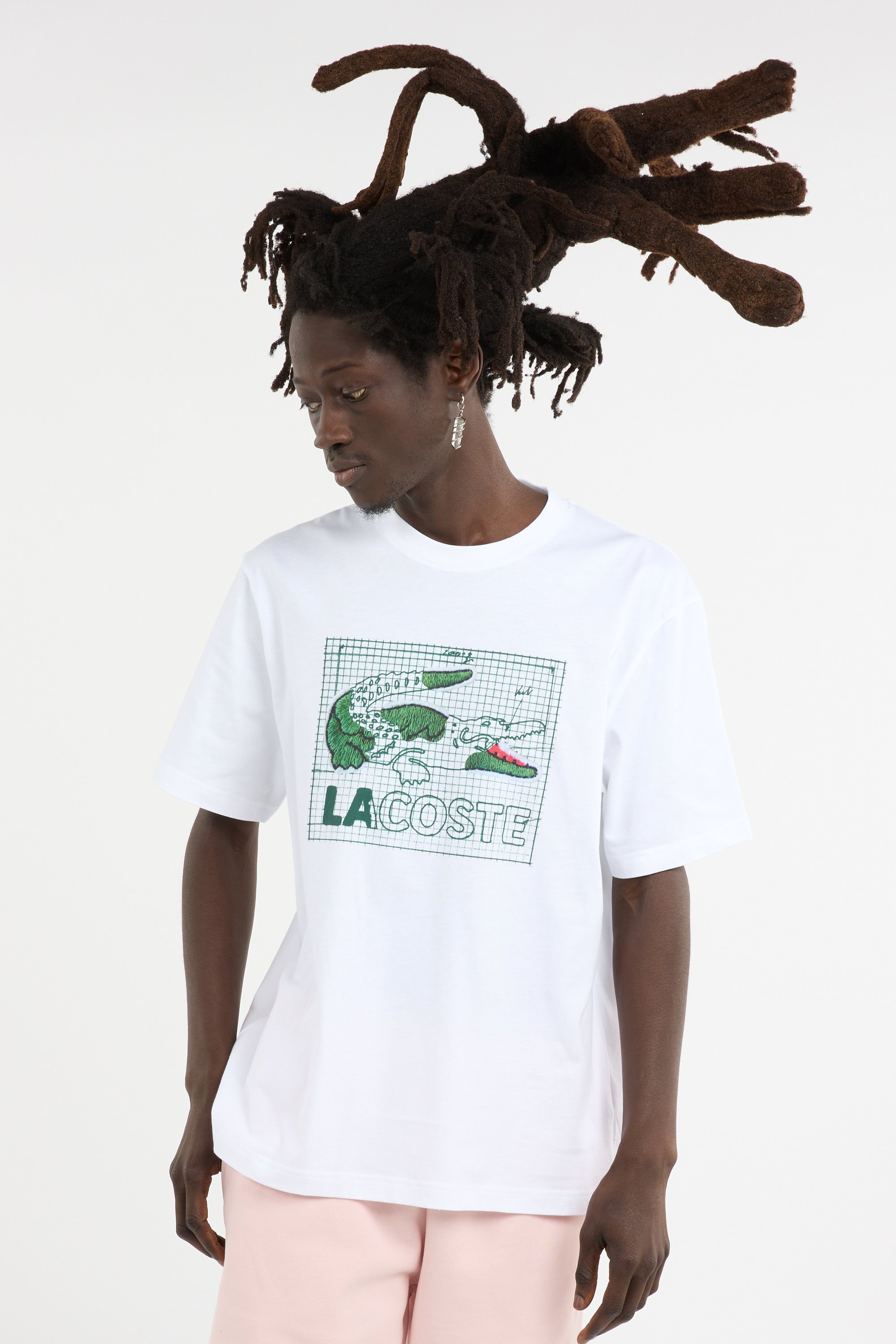 T-shirt tee-shirt LACOSTE Blanc