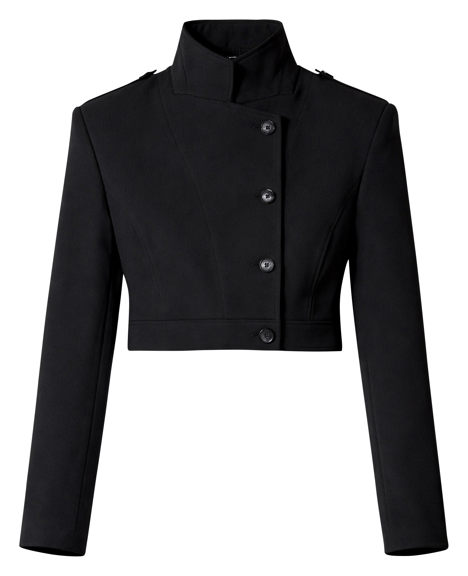 Fitted high-neck jacket Mova IRO Black
