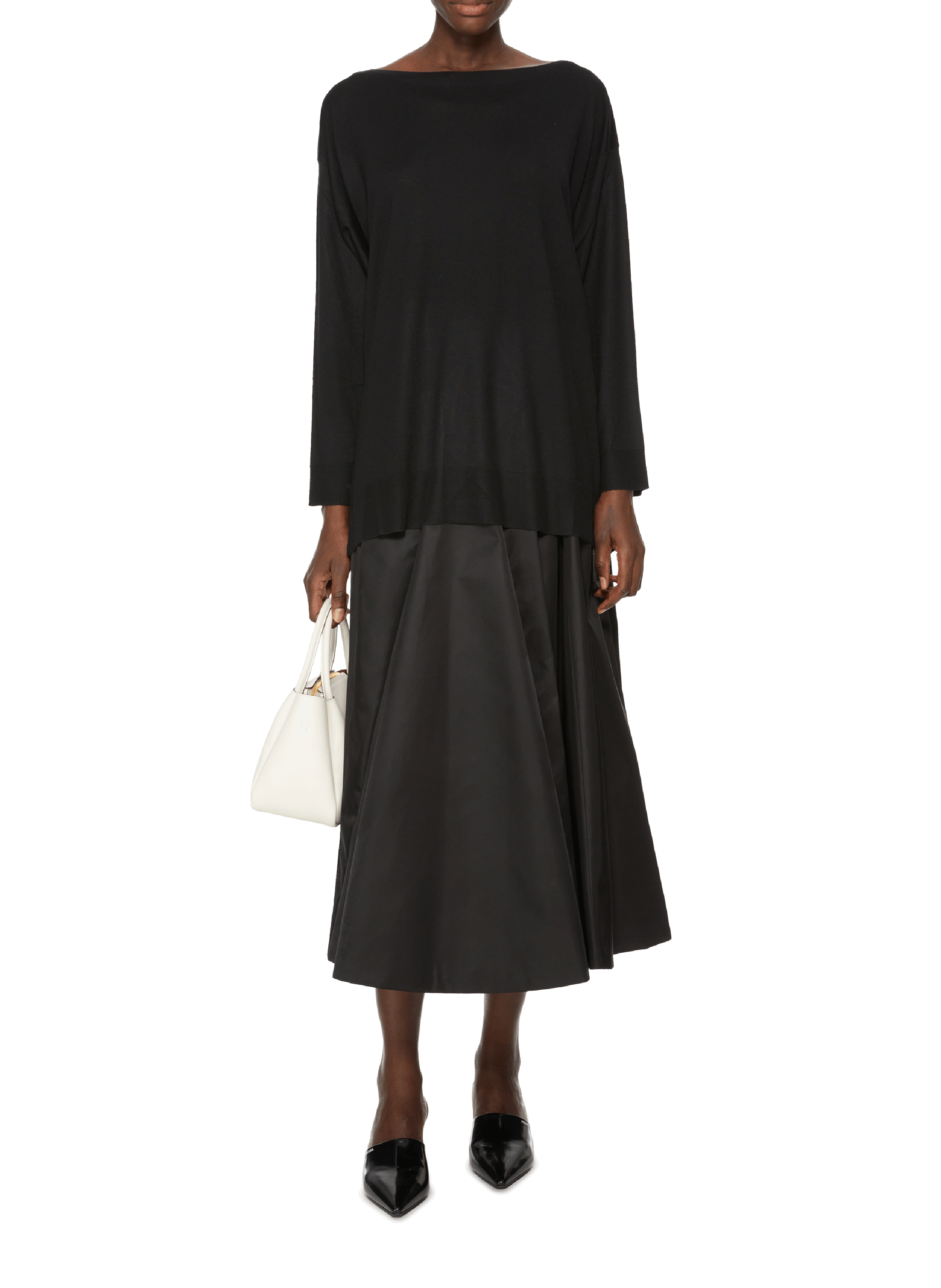 Pull en mailles fines PRADA Noir
