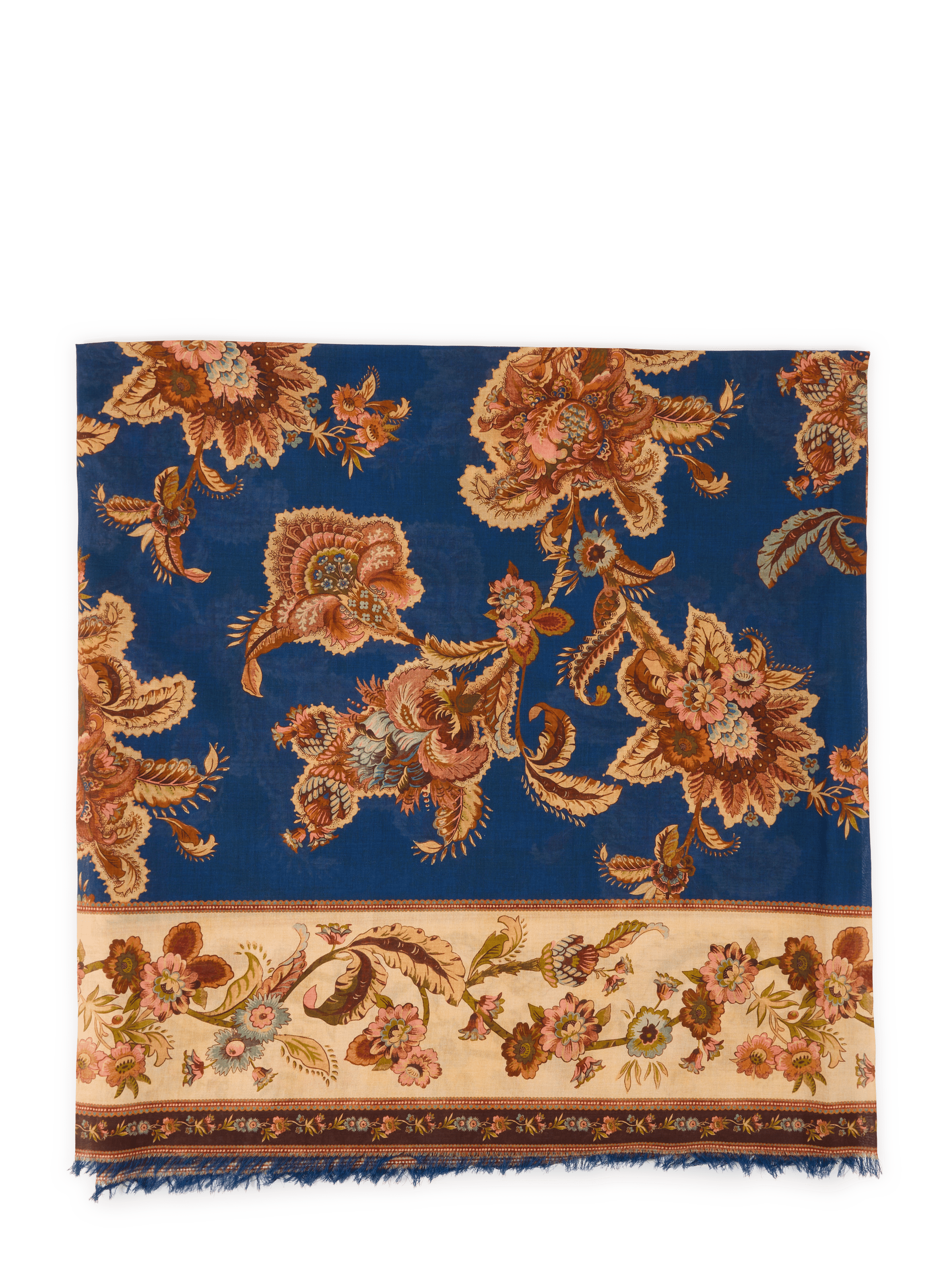 Printed cotton sarong ZIMMERMANN Blue