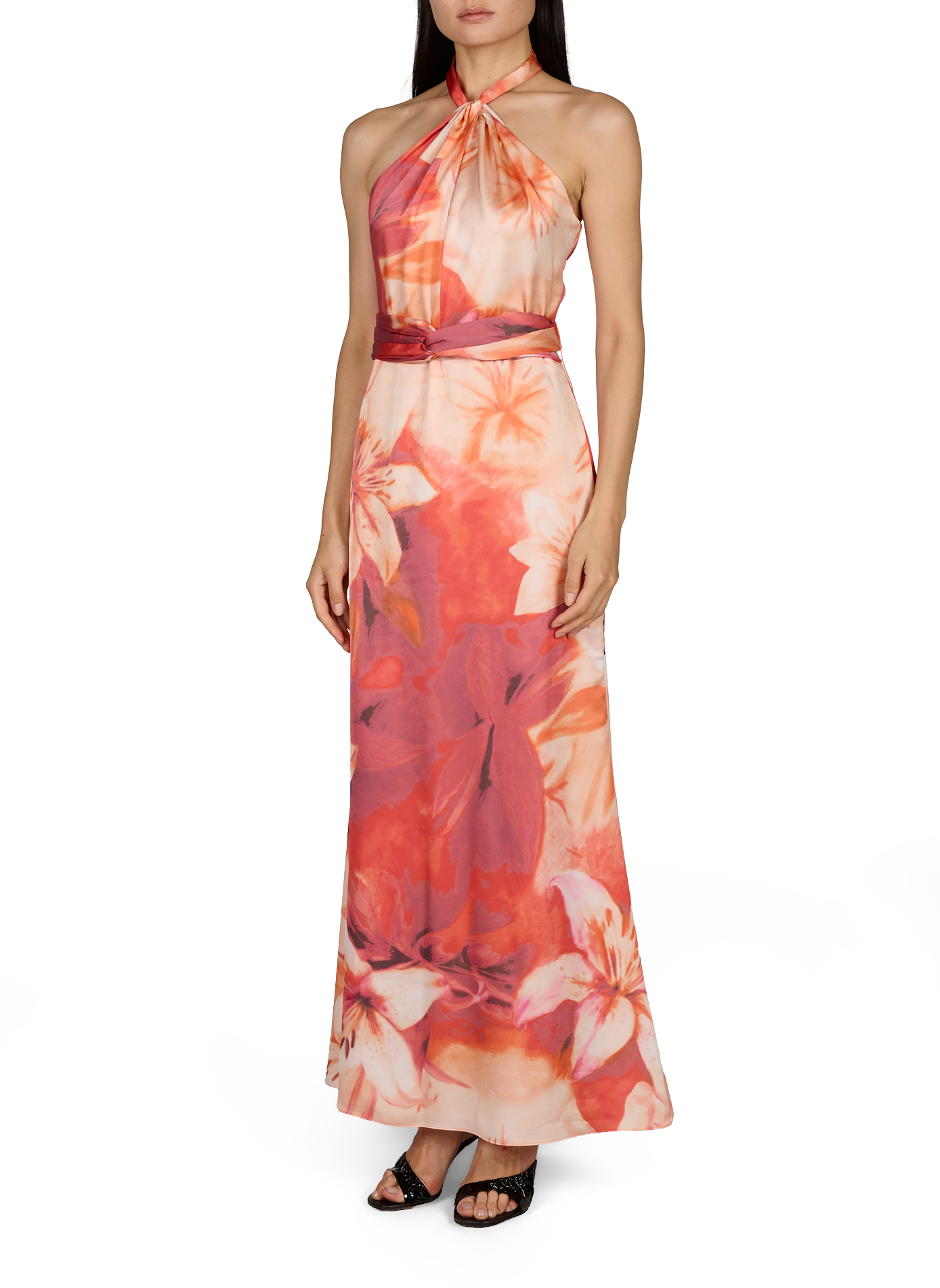 Jurk met bloemenprint GUESS Roze