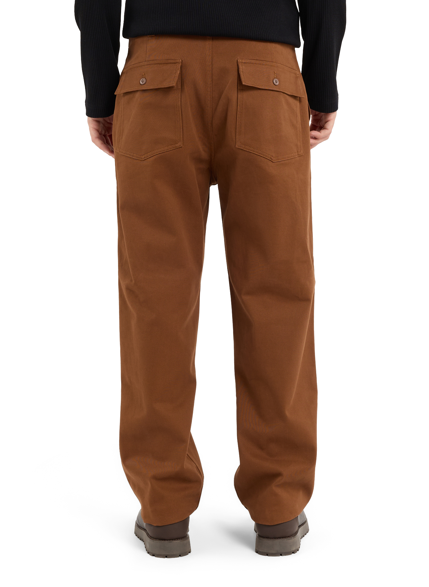 Pantalon large taille haute uni SAISON 1865 Beige