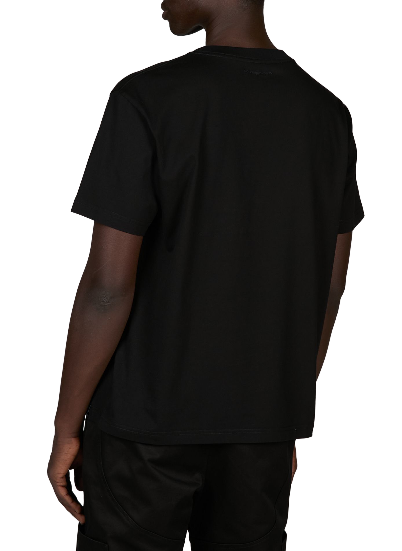 Katoenen t-shirt COURRÈGES Zwart