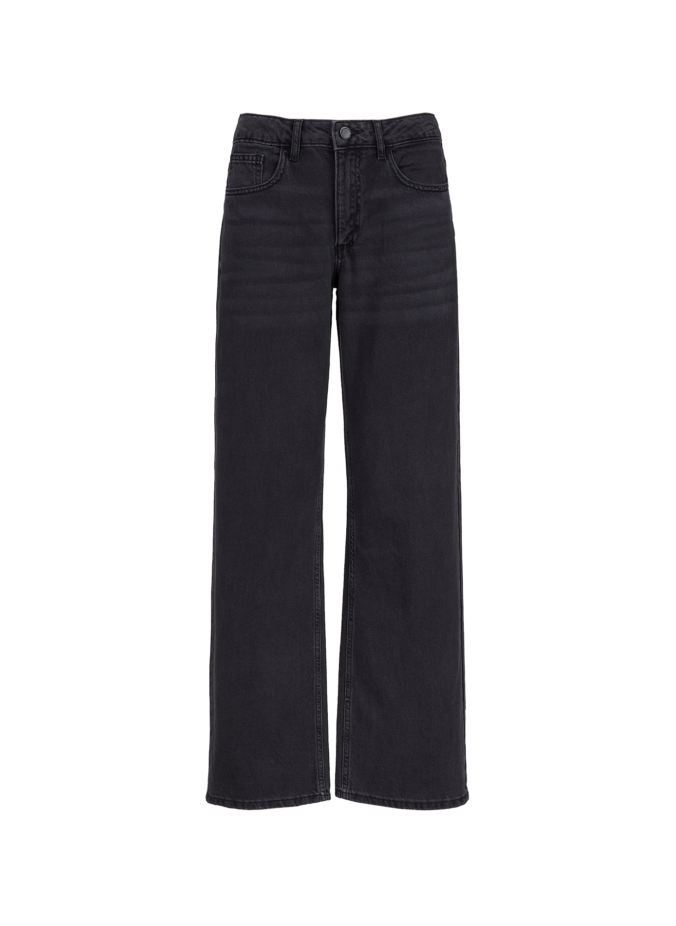Weite Baumwolljeans VILA Schwarz