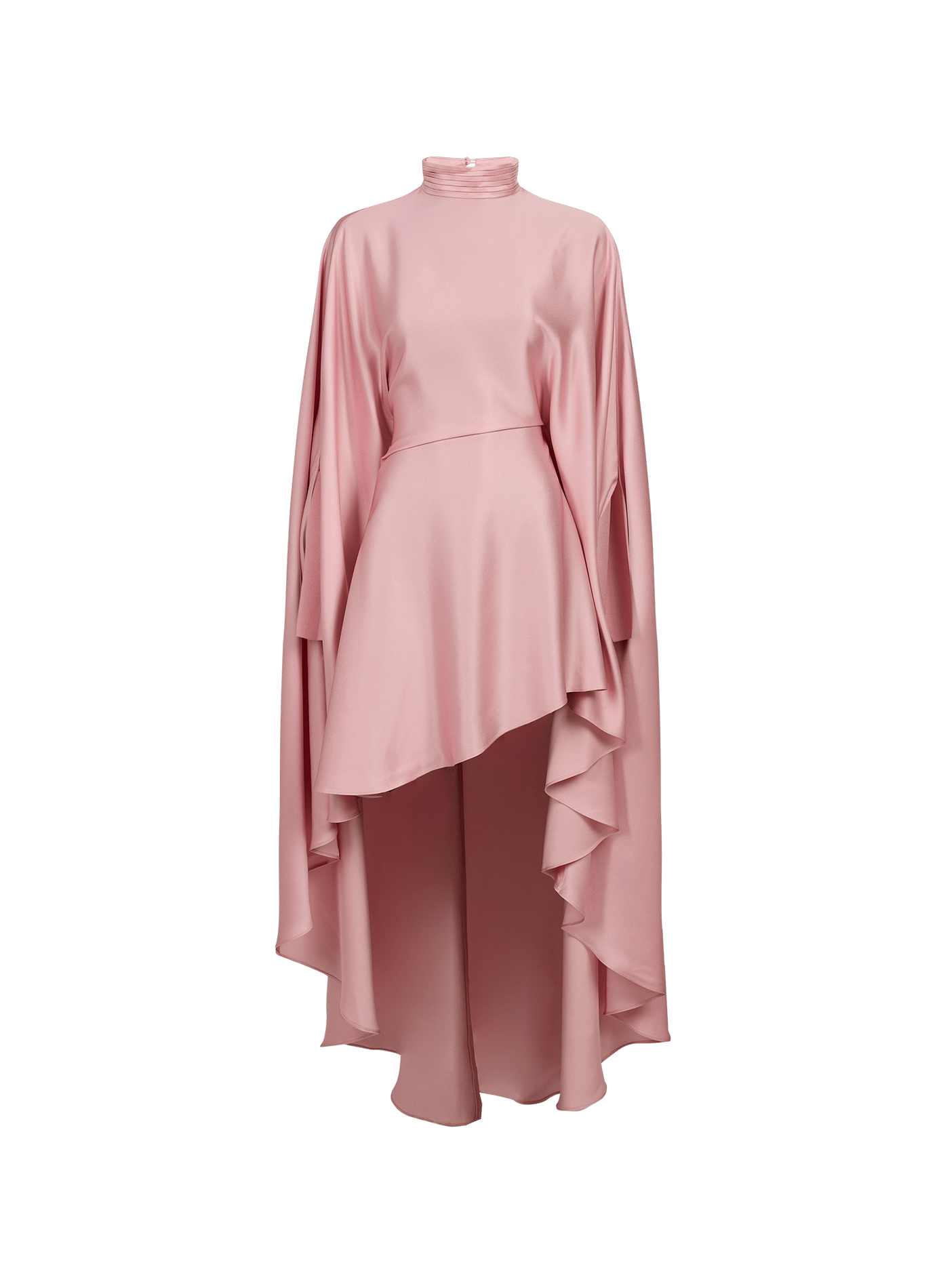 Asymmetric satin dress ARAKII Pink