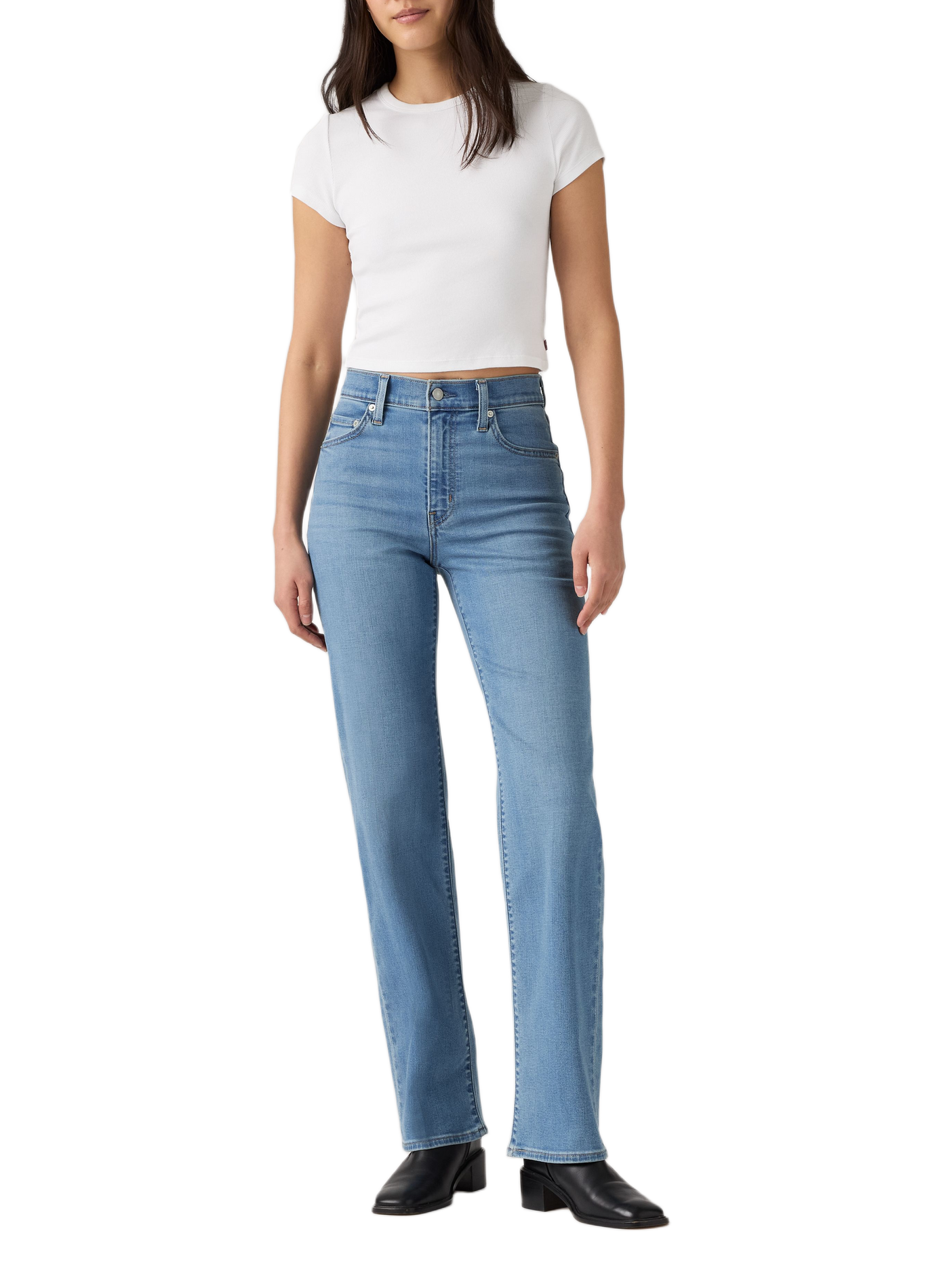 Gerade geschnittene blaue Jeans aus Baumwolle LEVI'S Blau