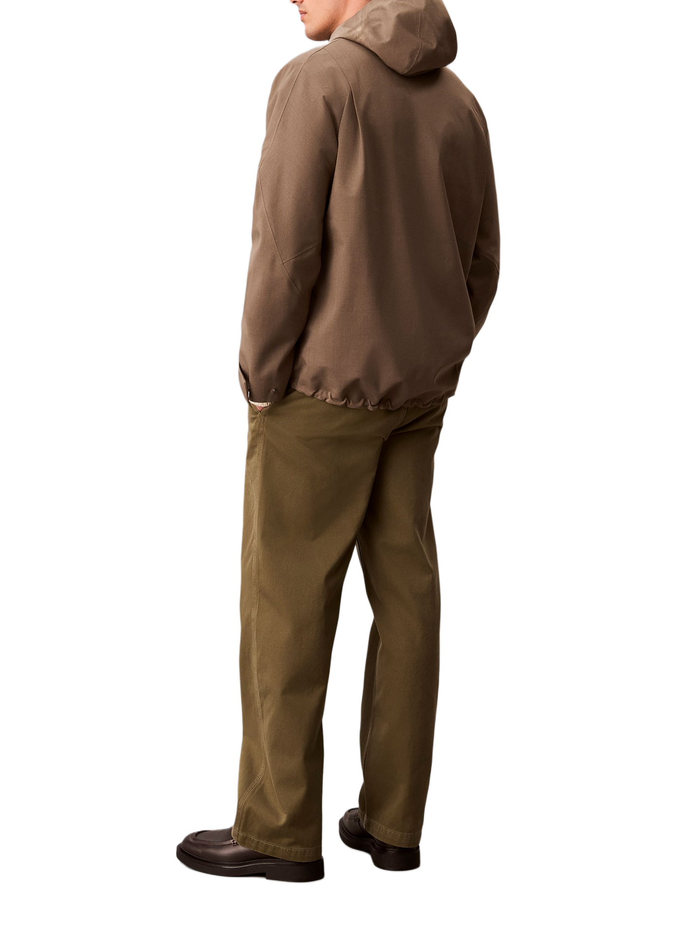 Parka courte à capuche  CALVIN KLEIN Khaki