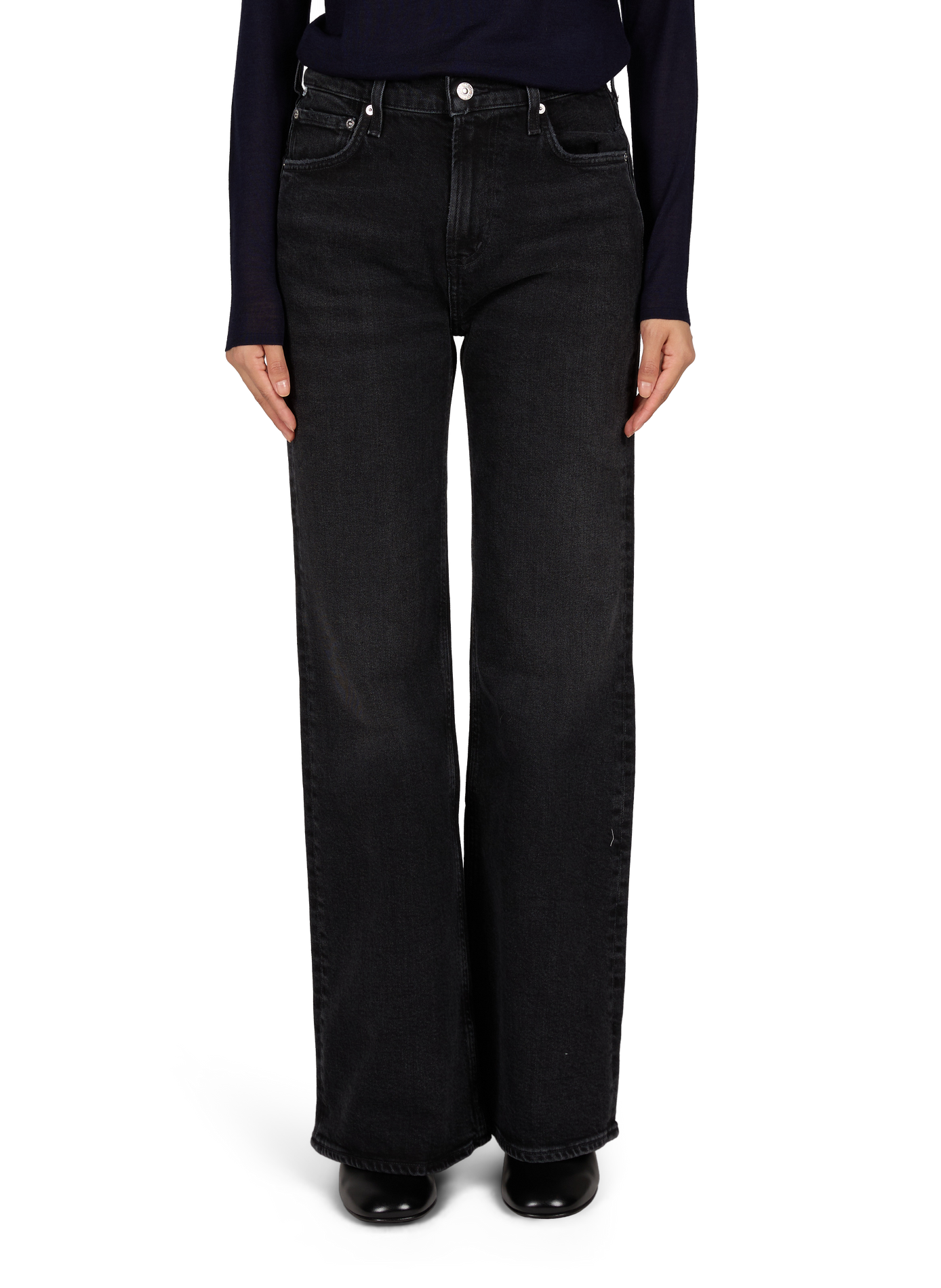 Wide cotton jeans  CITIZENS OF HUMANITY Black