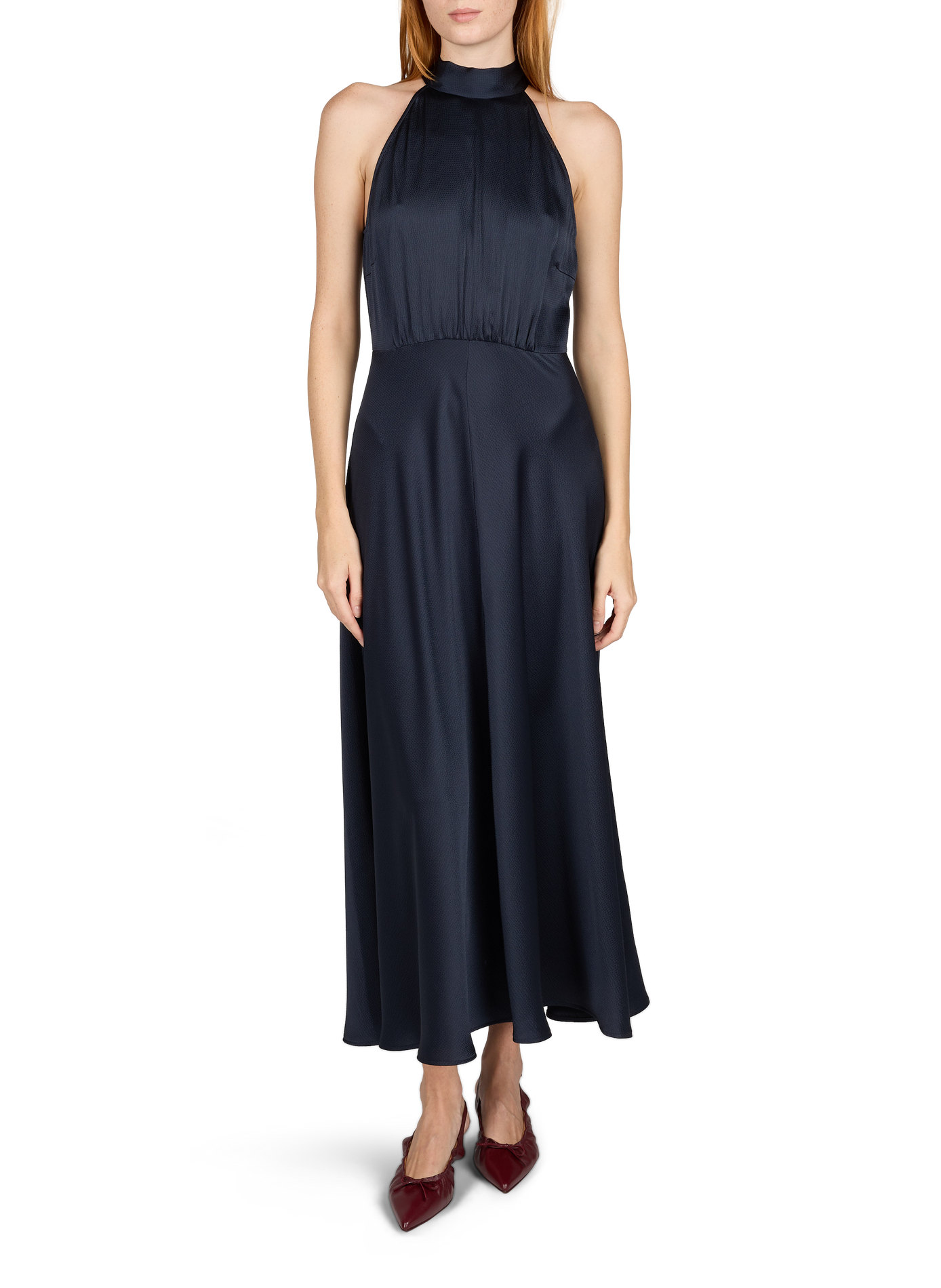 Ausgestelltes langes Kleid SAMSOE SAMSOE Schwarz