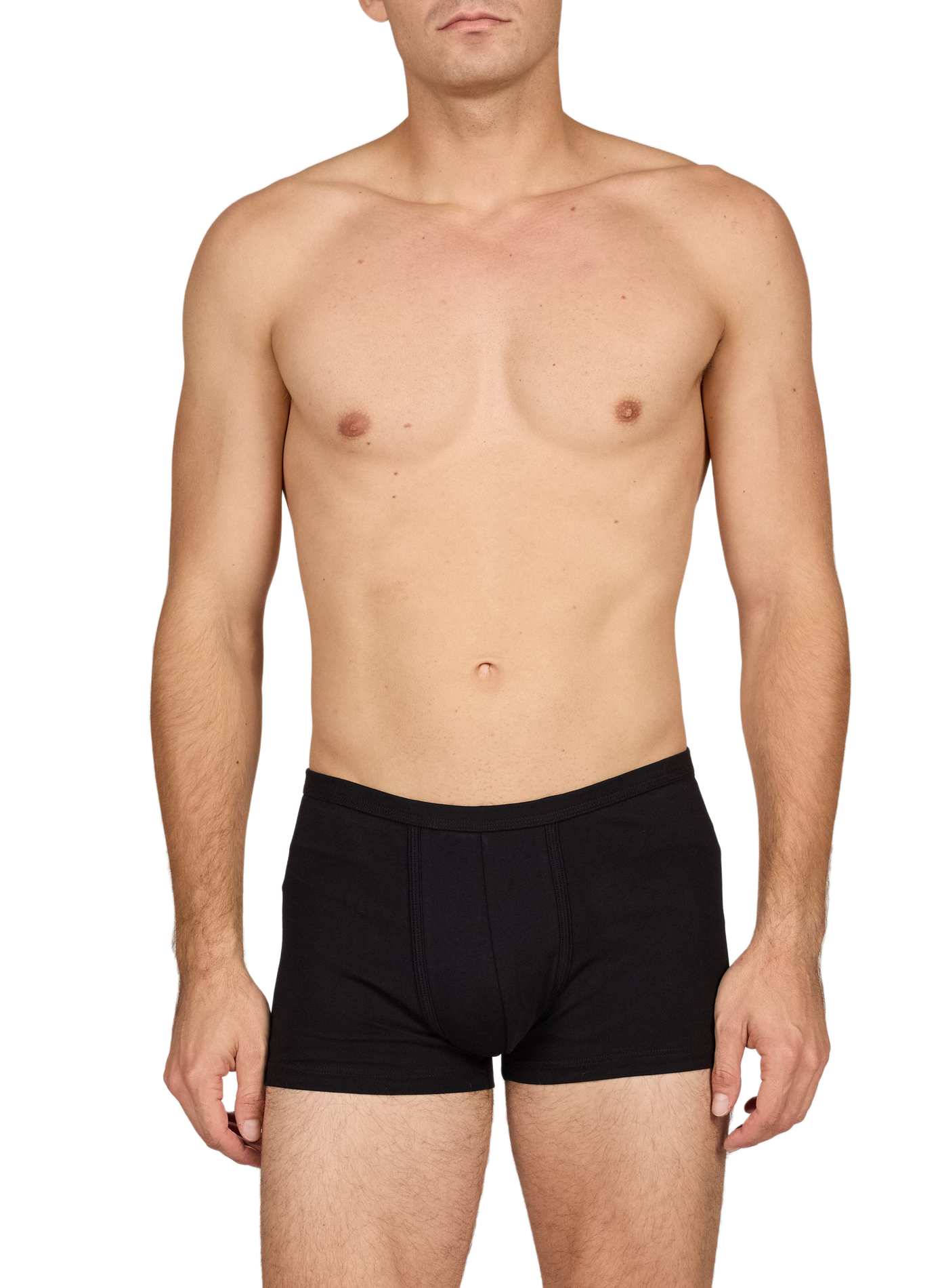 Set mit 3 einfarbigen Boxershorts AU PRINTEMPS PARIS Schwarz