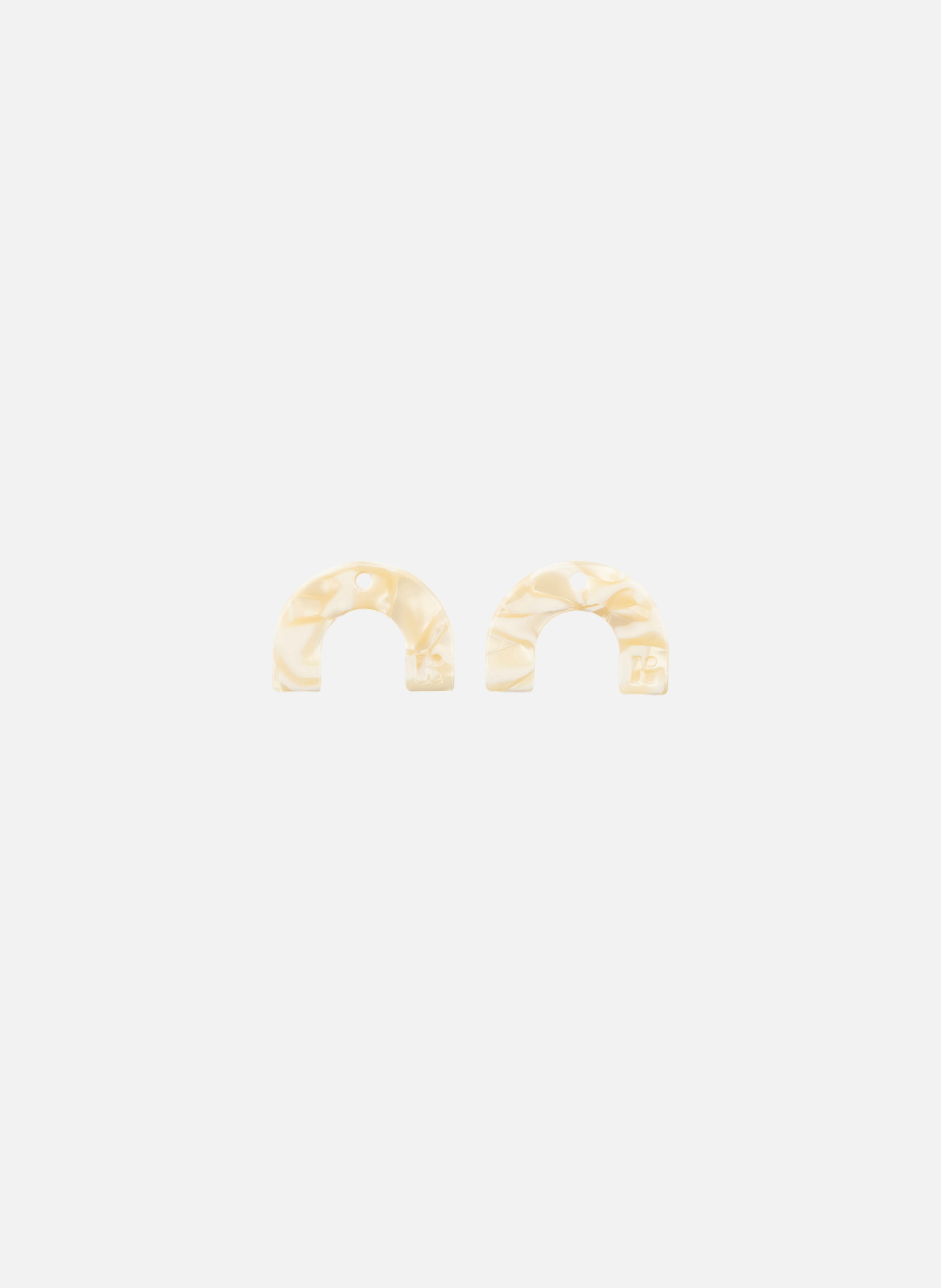Charms arc-en-ciel en acétate de cellulose KURAGE GINZA Beige