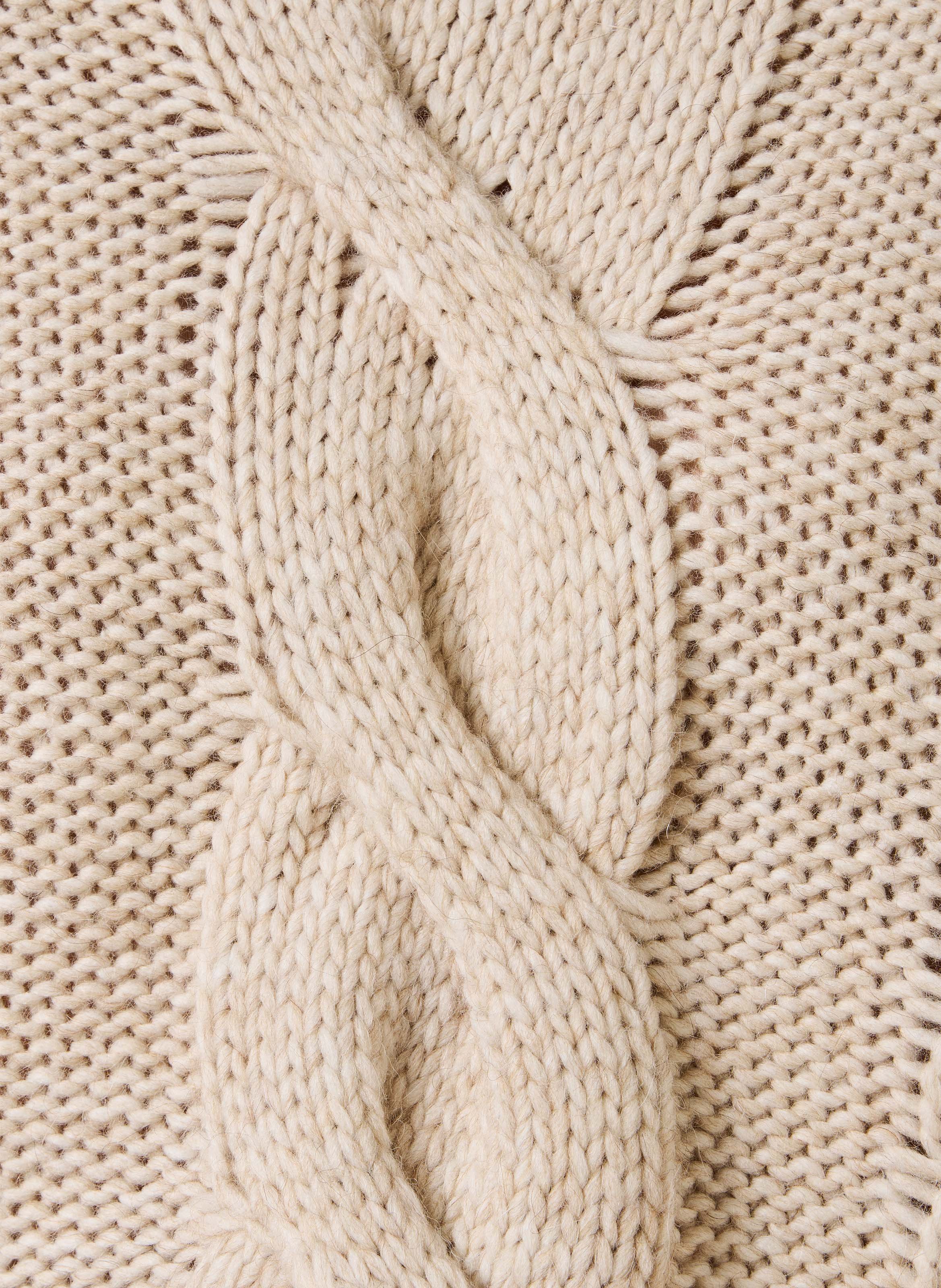 Trui van gemengde wolbrei LA FEE MARABOUTEE Beige