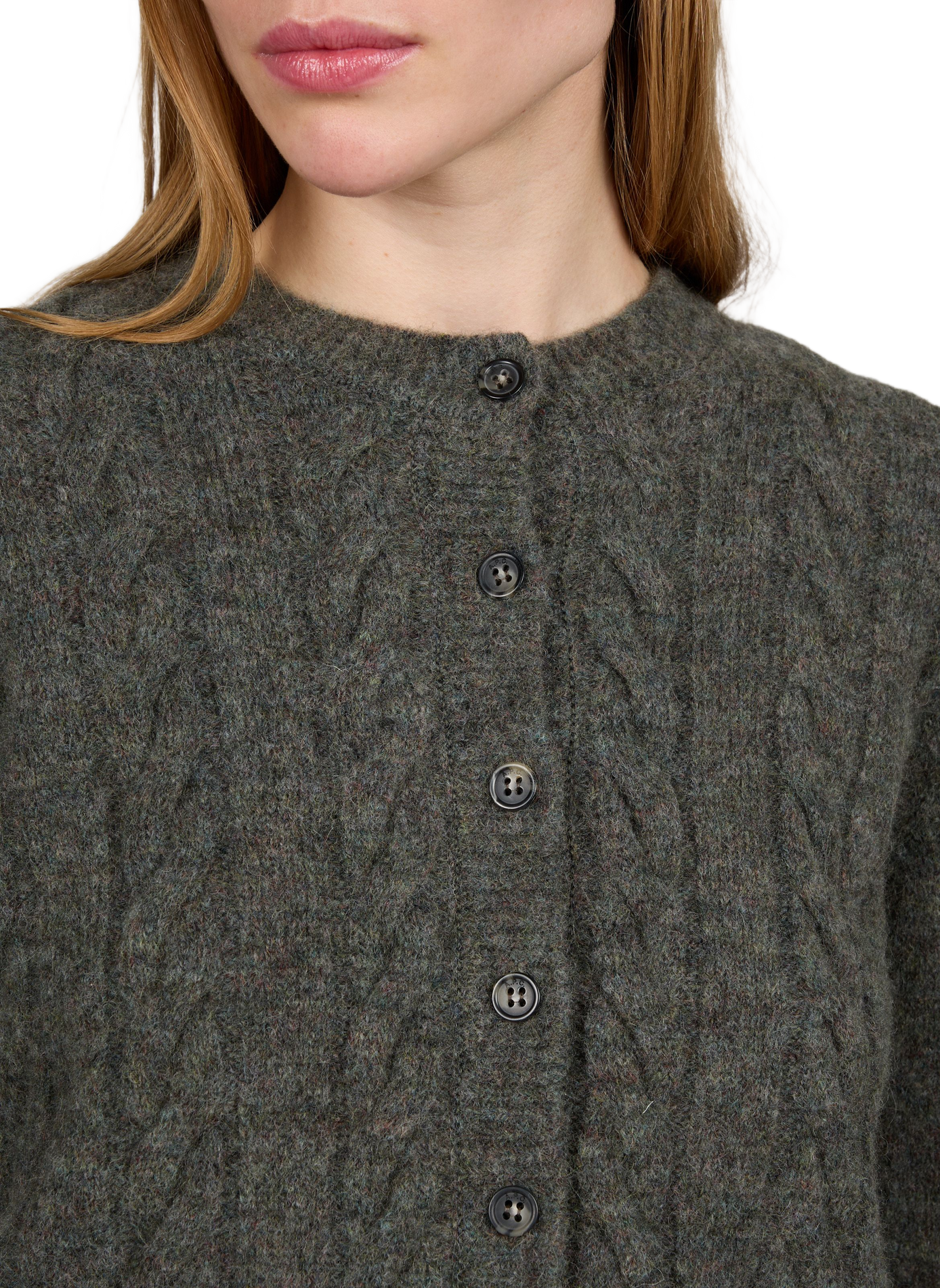 Straight ROSE cardigan in a wool blend A.P.C. Khaki