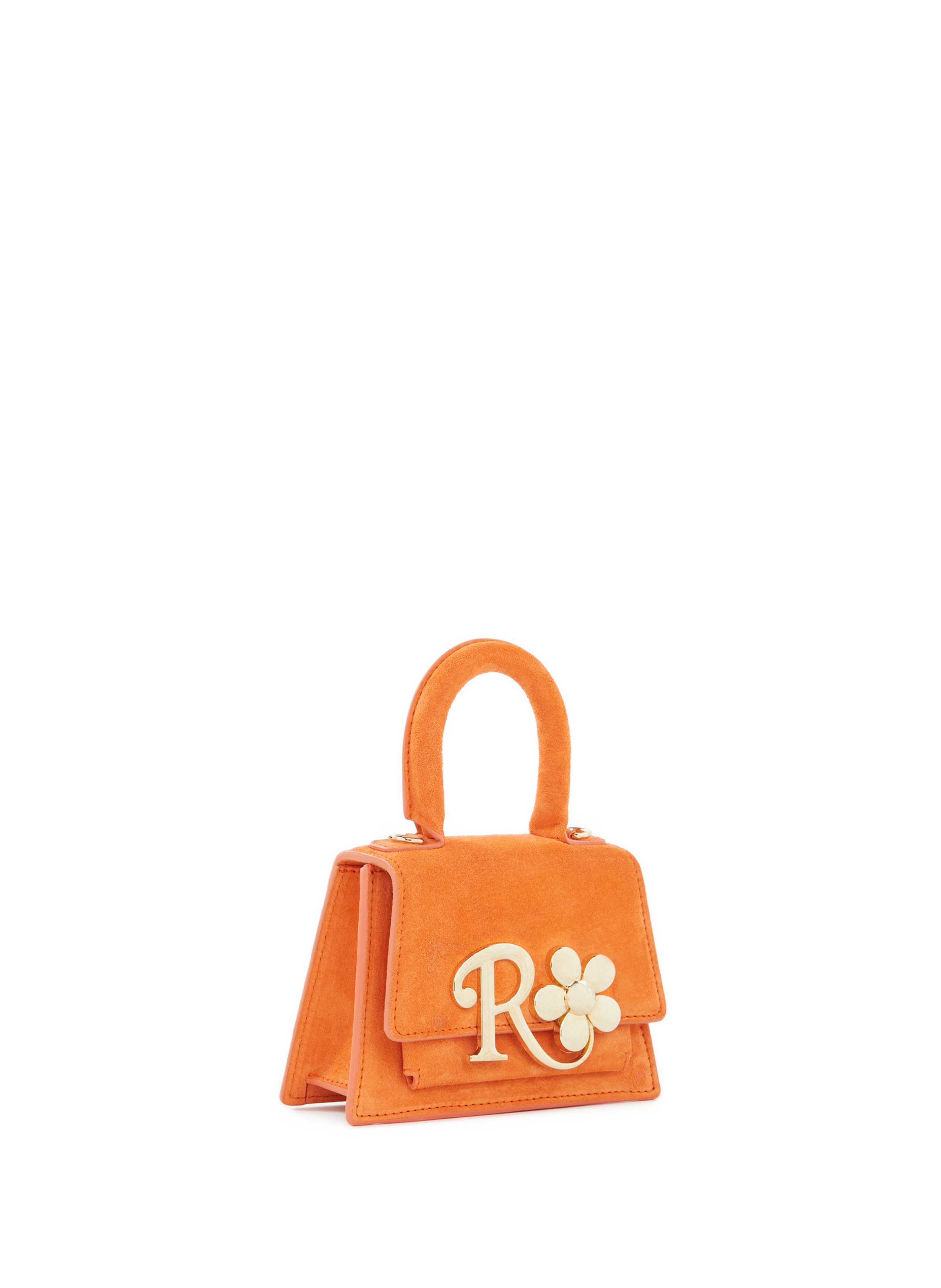 Mini sac bandoulière en suède RICHARD QUINN Orange