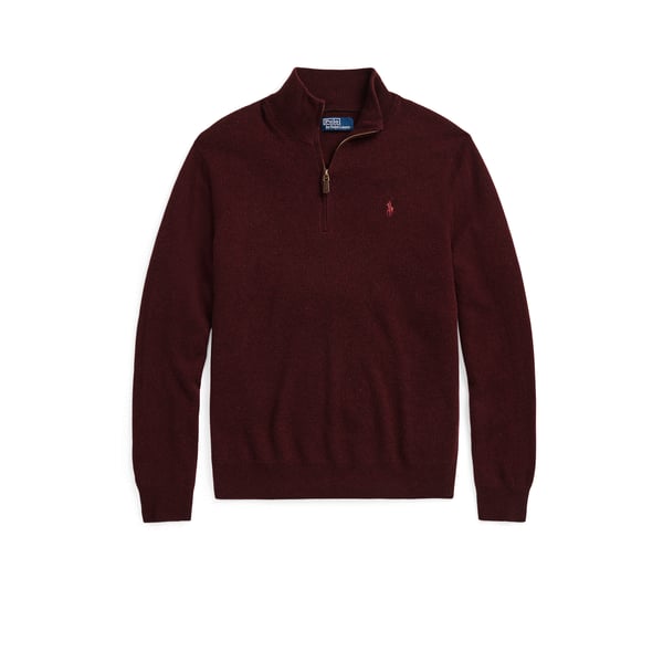 Pull col zippé en laine