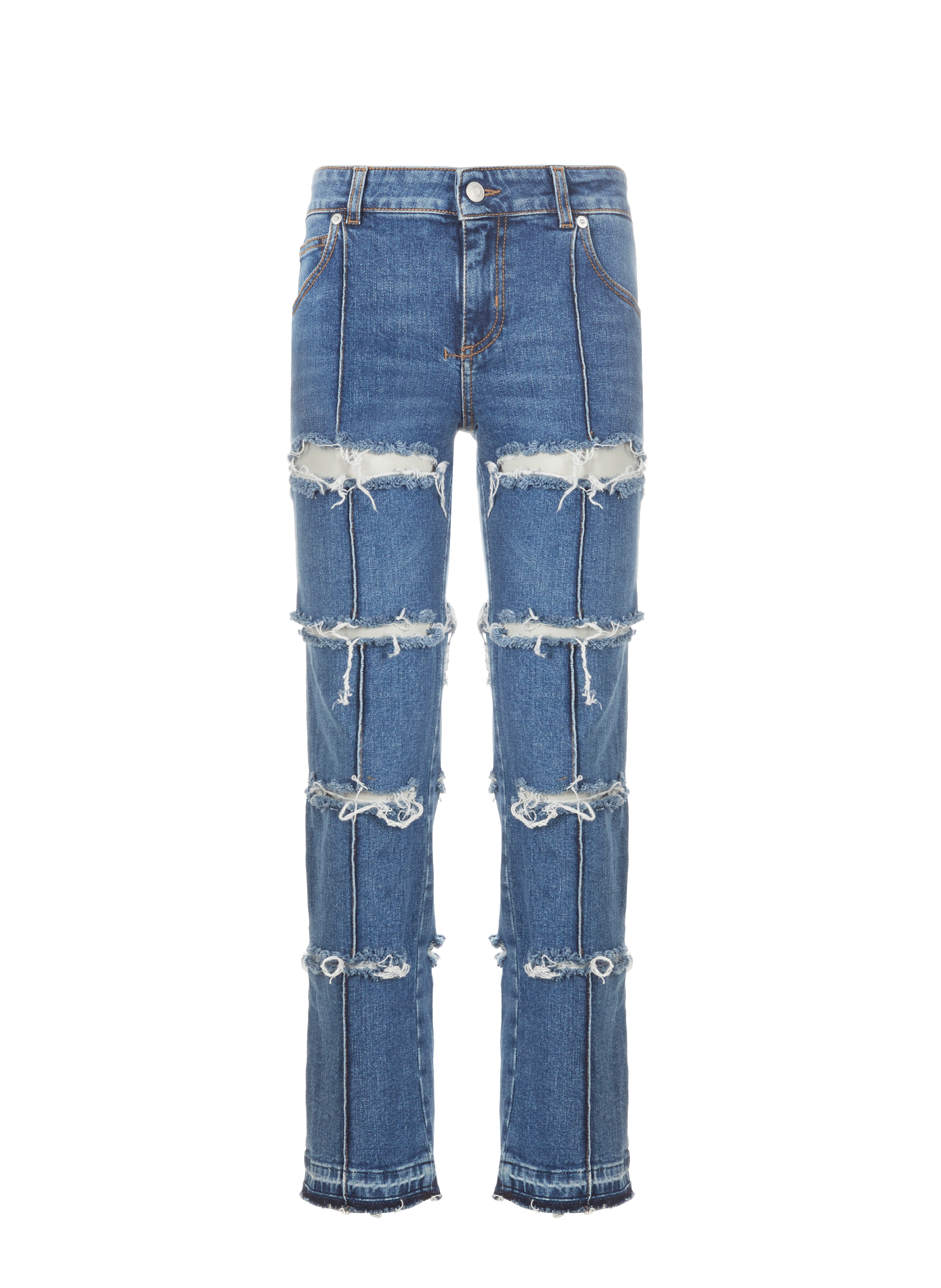 Ripped jeans  ALEXANDER MCQUEEN Blue