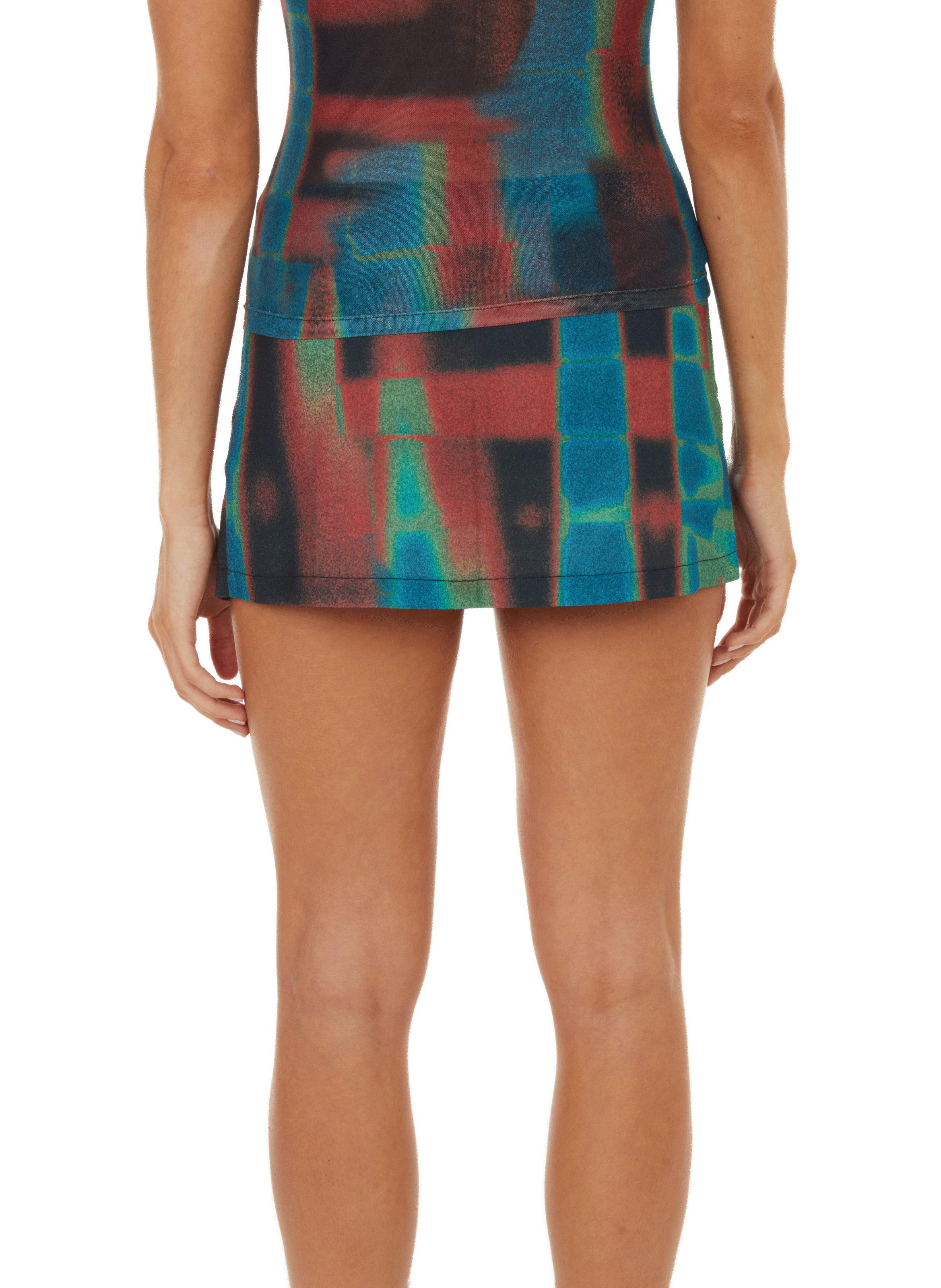 Jupe courte en coton MIAOU Multicolore