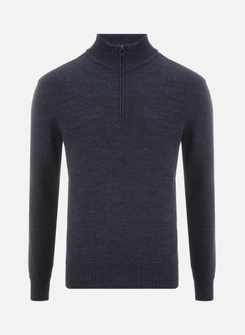 High-neck zipped sweater BlueHACKETT 