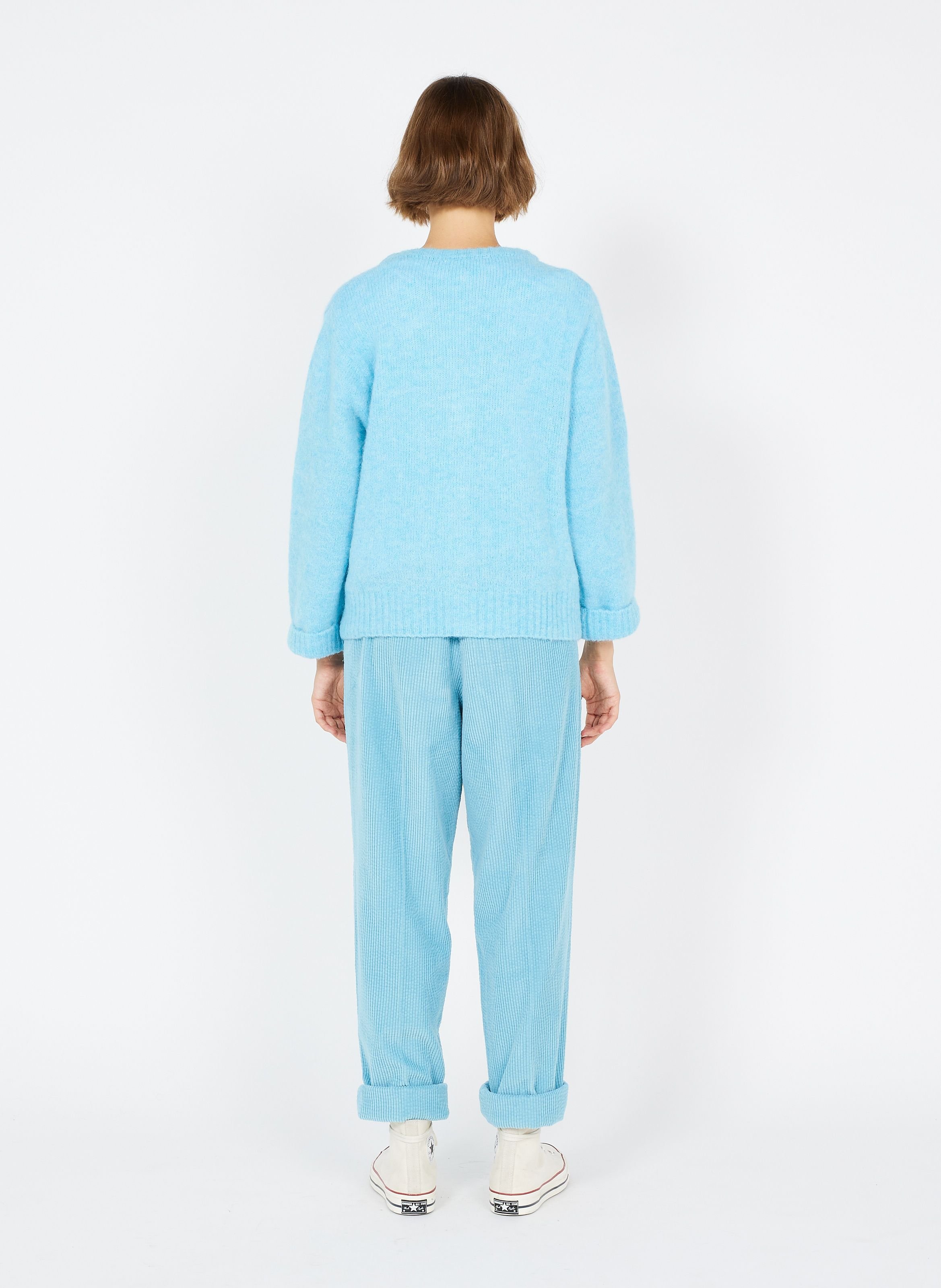 Tee-shirt droit à col rond en coton sonoma AMERICAN VINTAGE Blanc