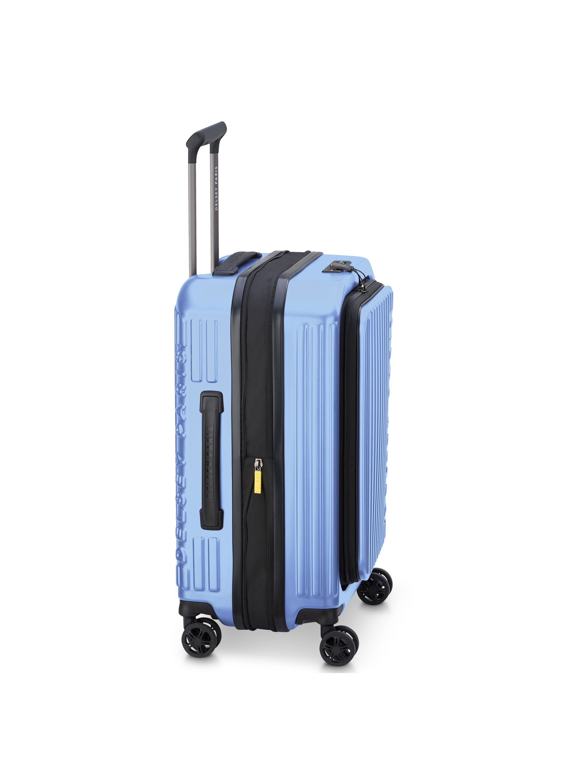 Valise cabine rigide taille s - securitime zip DELSEY PARIS Bleu
