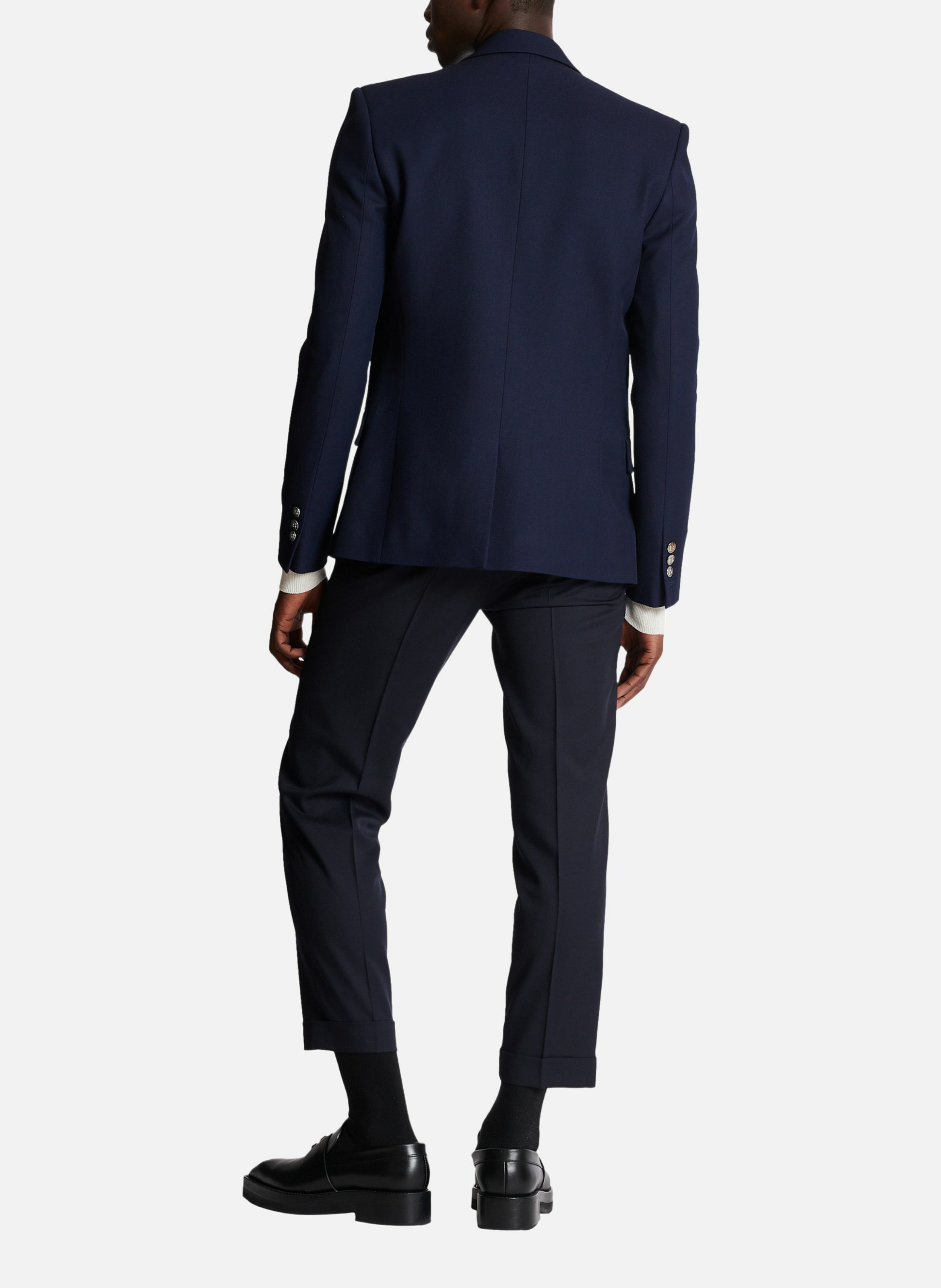 Veste 6 boutons en sergé BALMAIN Bleu