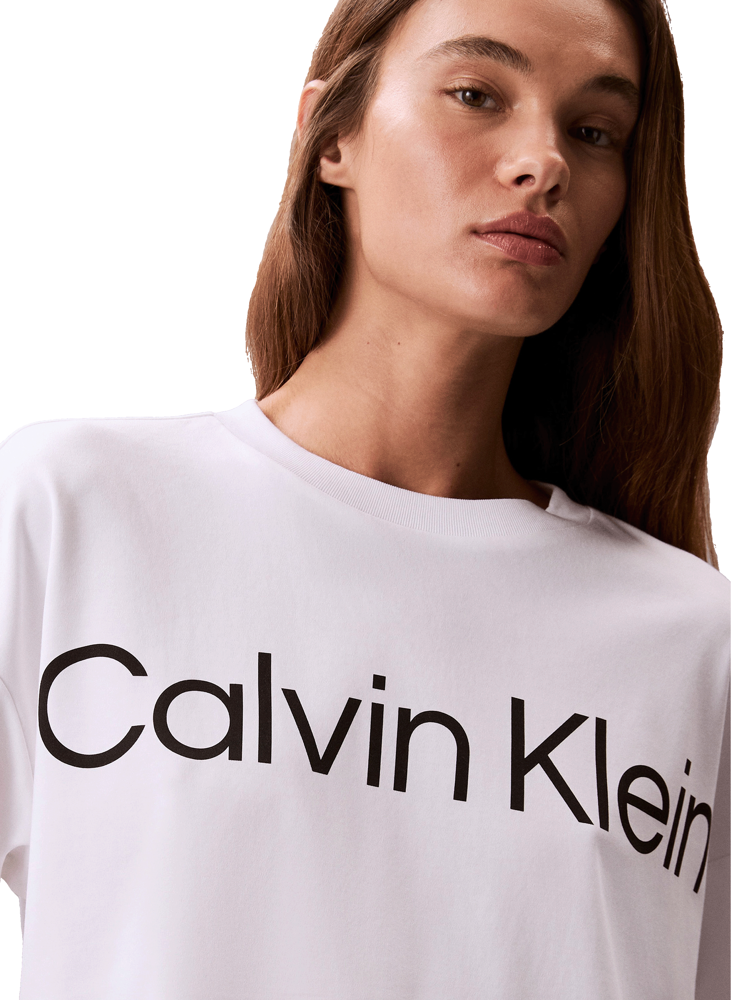 T-shirt ample en coton  CALVIN KLEIN Blanc