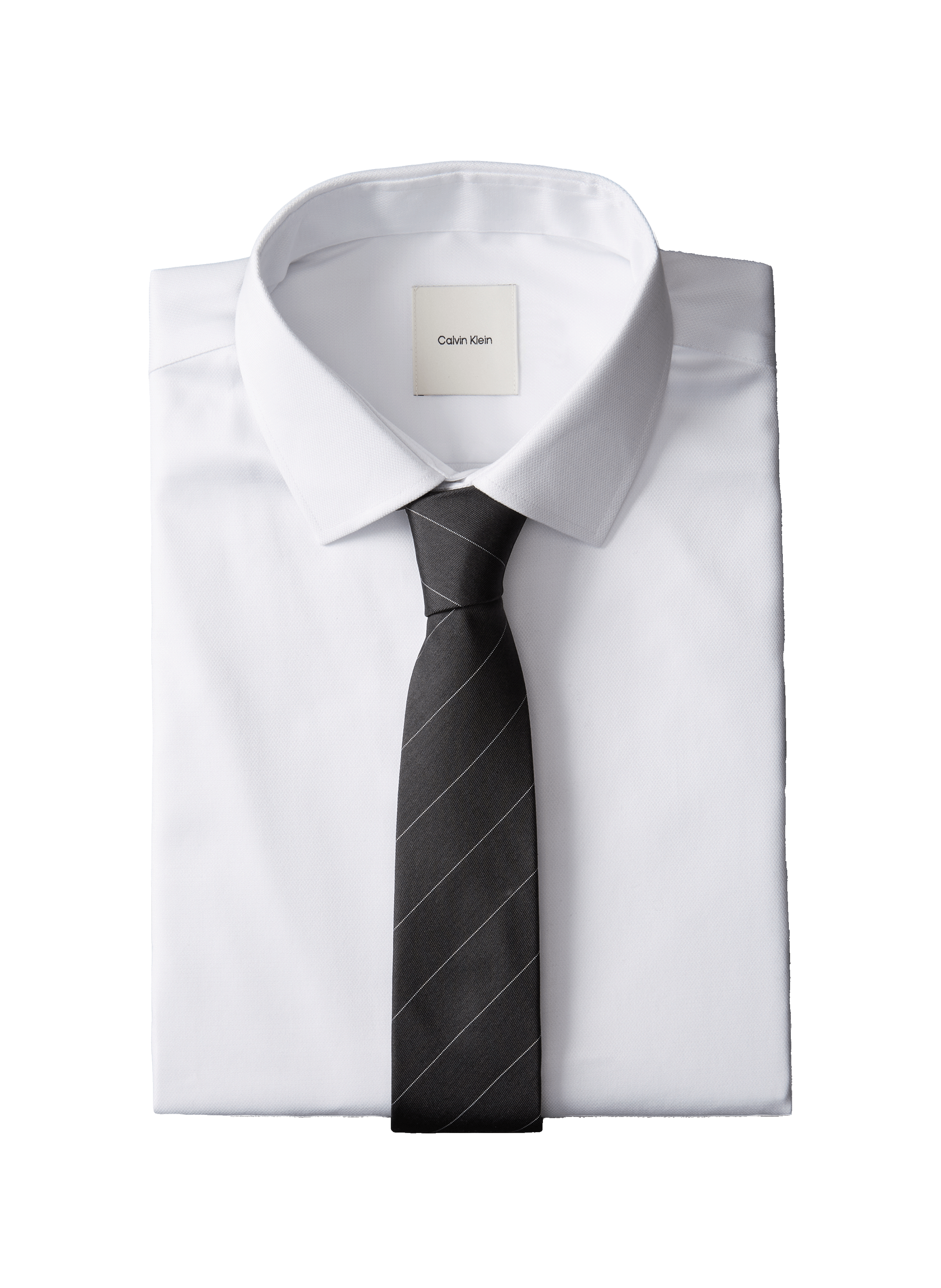 Striped tie CALVIN KLEIN Black