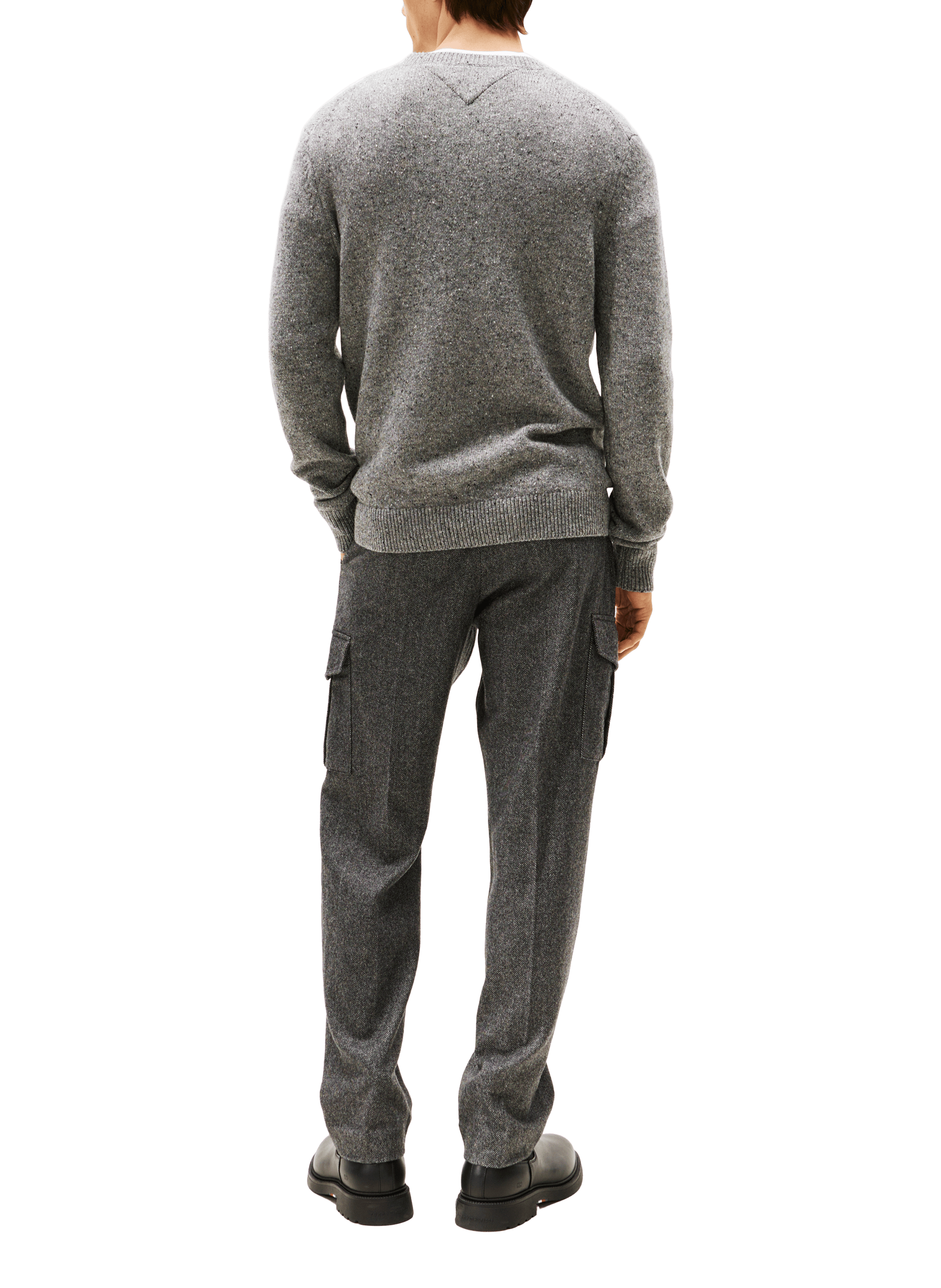 Wool-blend round-neck jumper TOMMY HILFIGER Grey