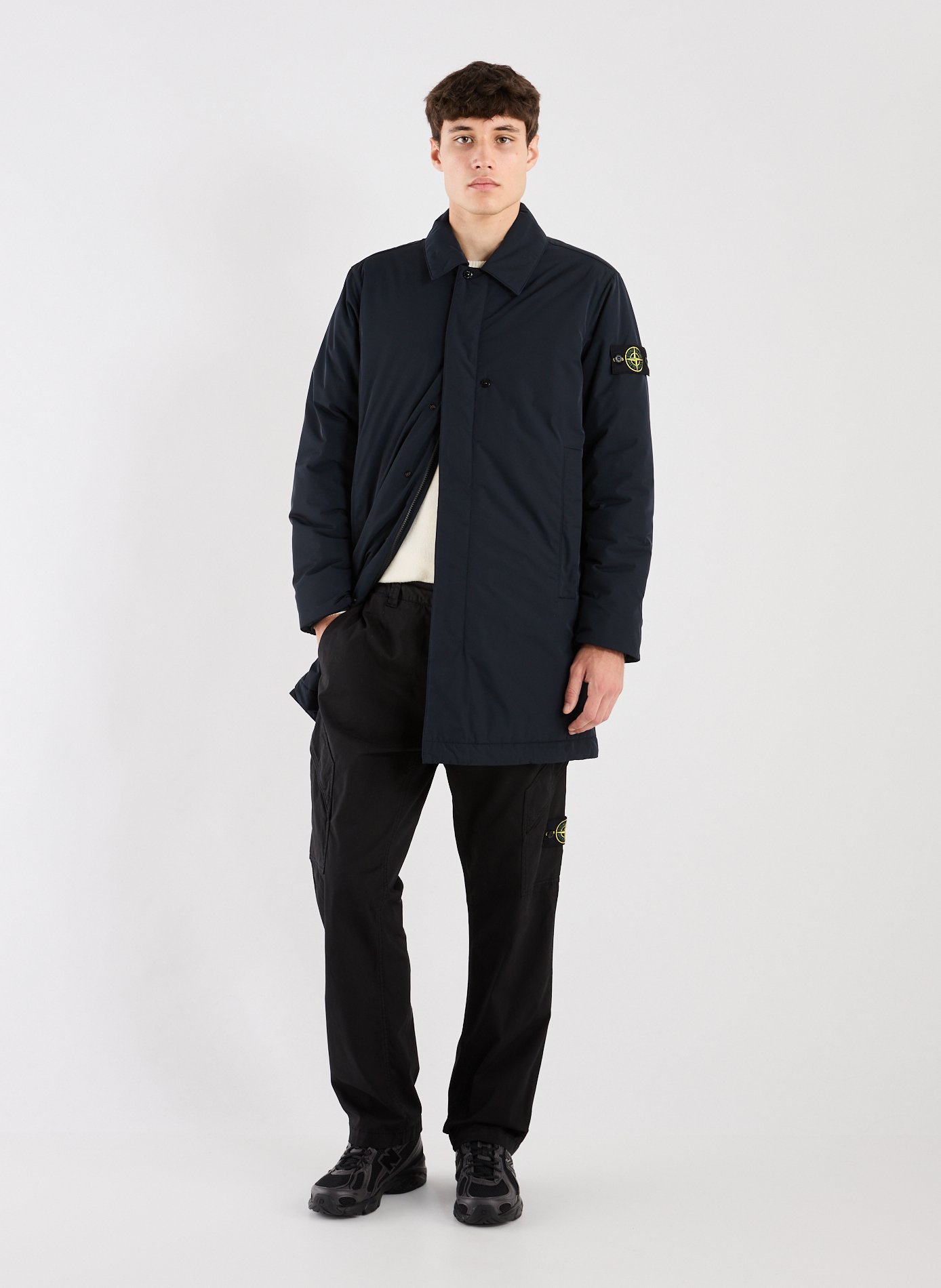 Long jacket STONE ISLAND Blue