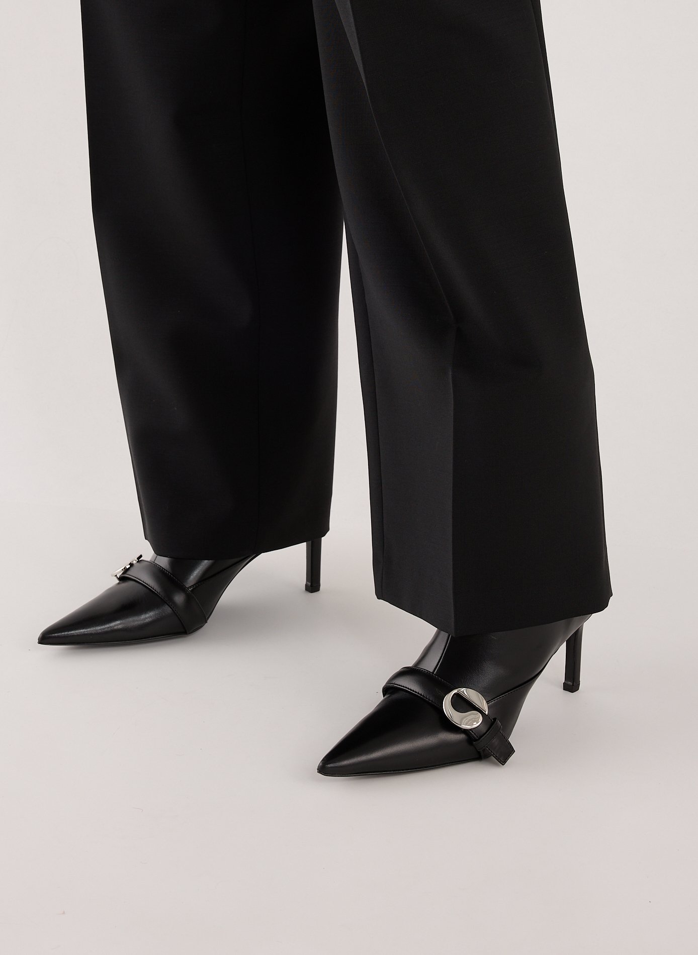 Stiletto heel leather ankle boots COPERNI Black