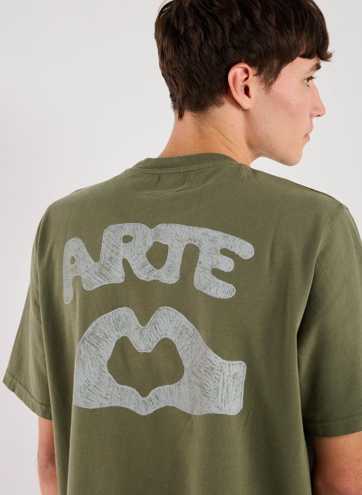 Cotton round-neck T-shirt ARTE ANTWERP Khaki