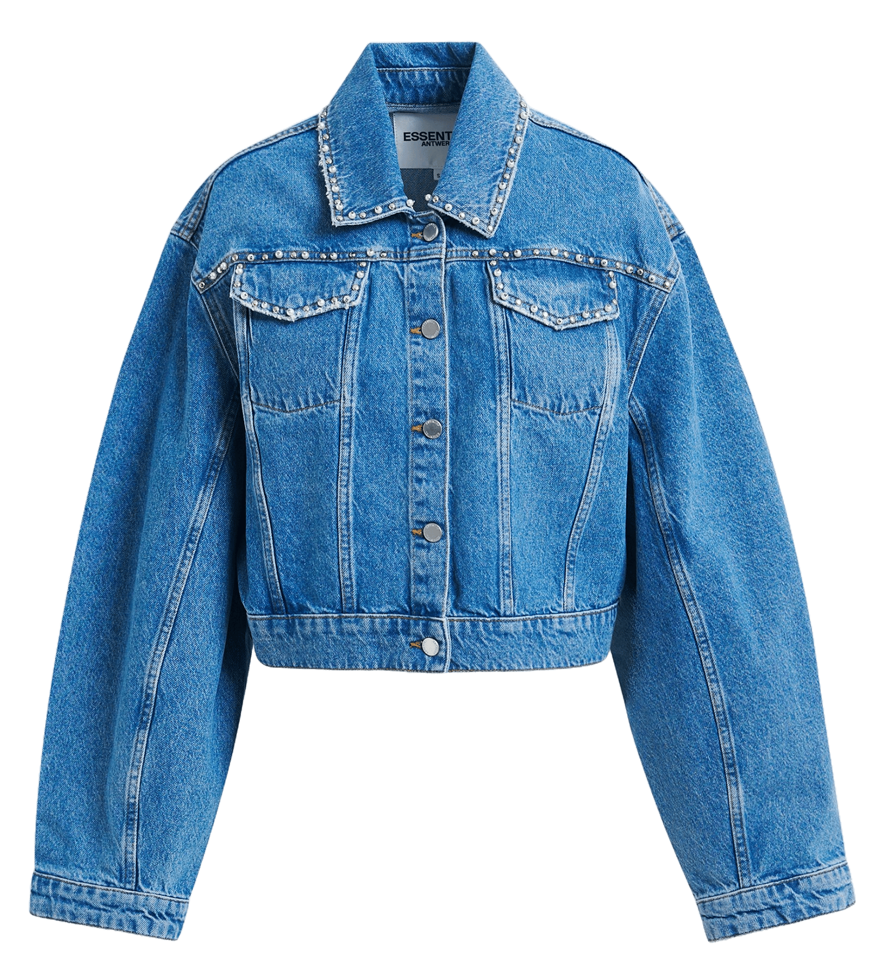 Veste droite en coton Idolized ESSENTIEL ANTWERP Bleu